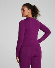 SPANXshape™ Get Moving Long Sleeve Top with SecretSweat Tech | Light Snapdragon