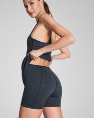 SPANXsupersmooth™ SoftStretch V-Neck Tank Dress | Very Black / Light Very Black