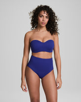 SPANXshape™ Swim Convertible Pique Bandeau Bikini Top | Deep Azure