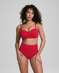 SPANXshape™ Swim Convertible Pique Bandeau Bikini Top | Spanx Red
