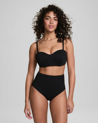 SPANXshape™ Swim Convertible Pique Bandeau Bikini Top | Very Black