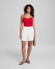 SPANXshape™ Swim Convertible Pique Bandeau One-Piece | Spanx Red