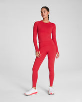 SPANXshape™ Booty Boost® Full-Length Leggings with SecretSweat Tech | Spanx Red