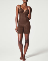 SPANXsculpt™ OnCore High-Waisted Mid-Thigh Short | Chestnut Brown