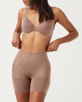 SPANXsculpt™ OnCore Mid-Thigh Short | Cafe Au Lait