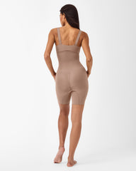 SPANXsculpt™ Seamless Power High-Waisted Mid-Thigh Short | Cafe Au Lait