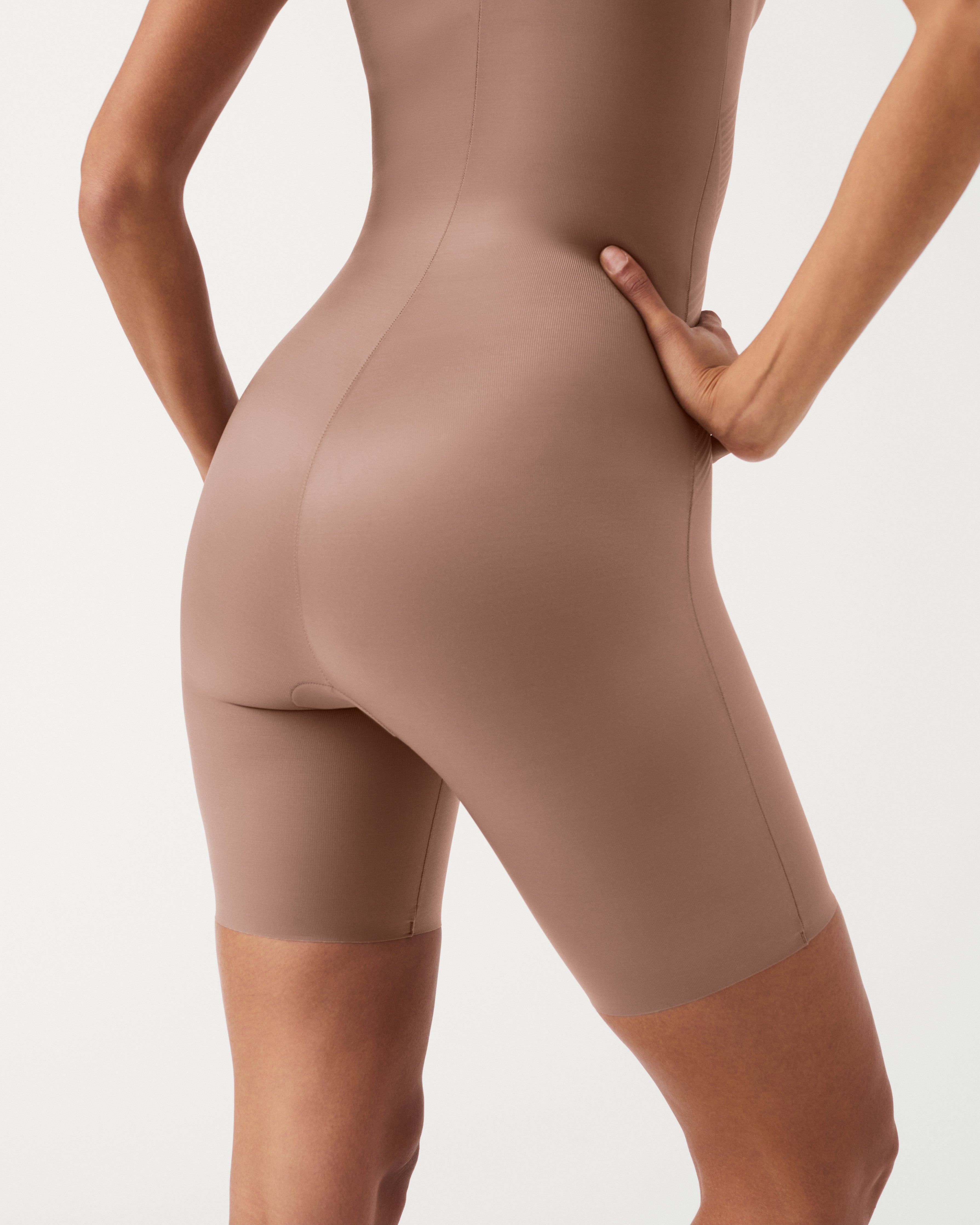 SPANXshape™ Invisible Open-Bust Mid-Thigh Bodysuit | Cafe Au Lait