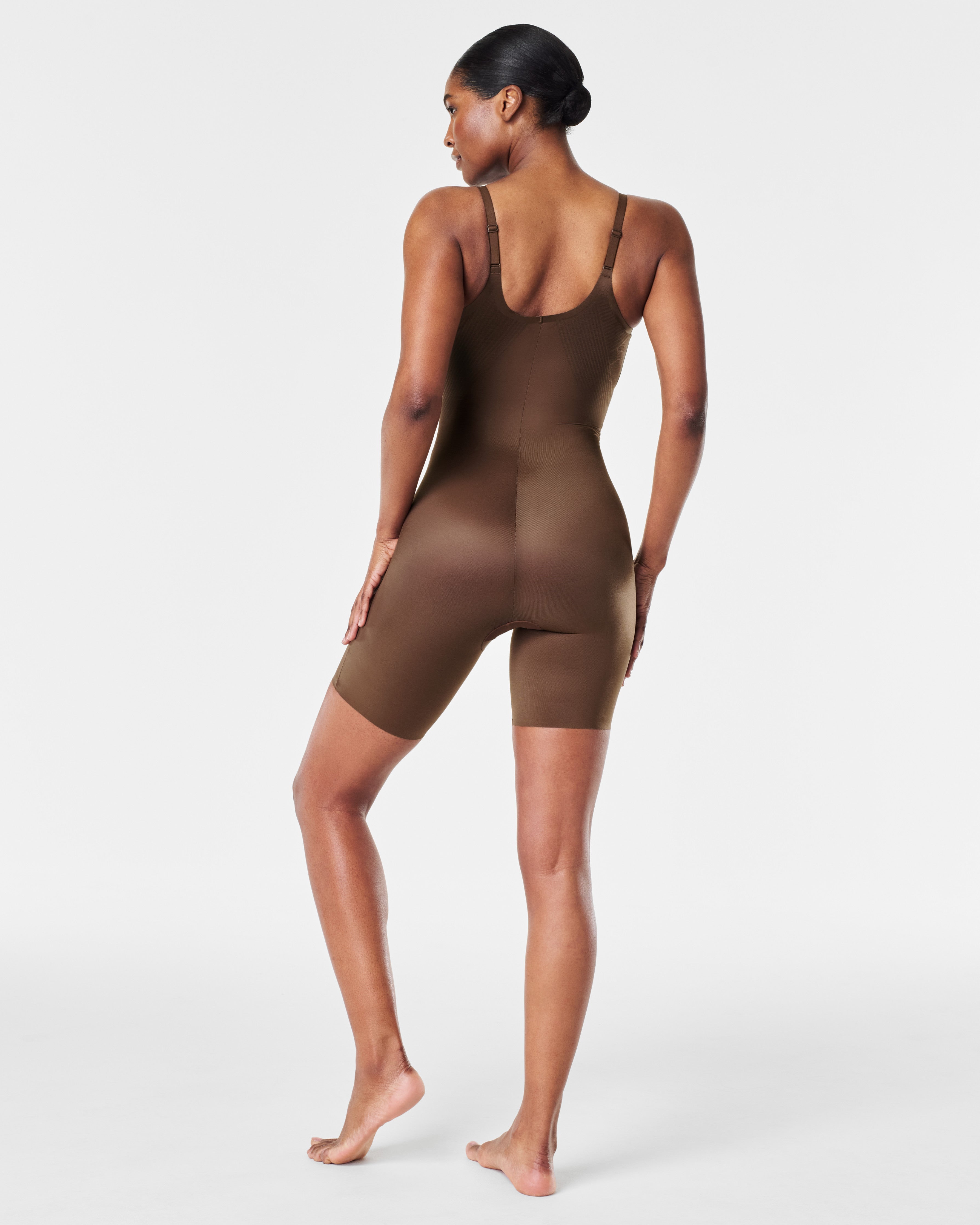 SPANXshape™ Invisible Mid-Thigh Bodysuit | Chestnut Brown