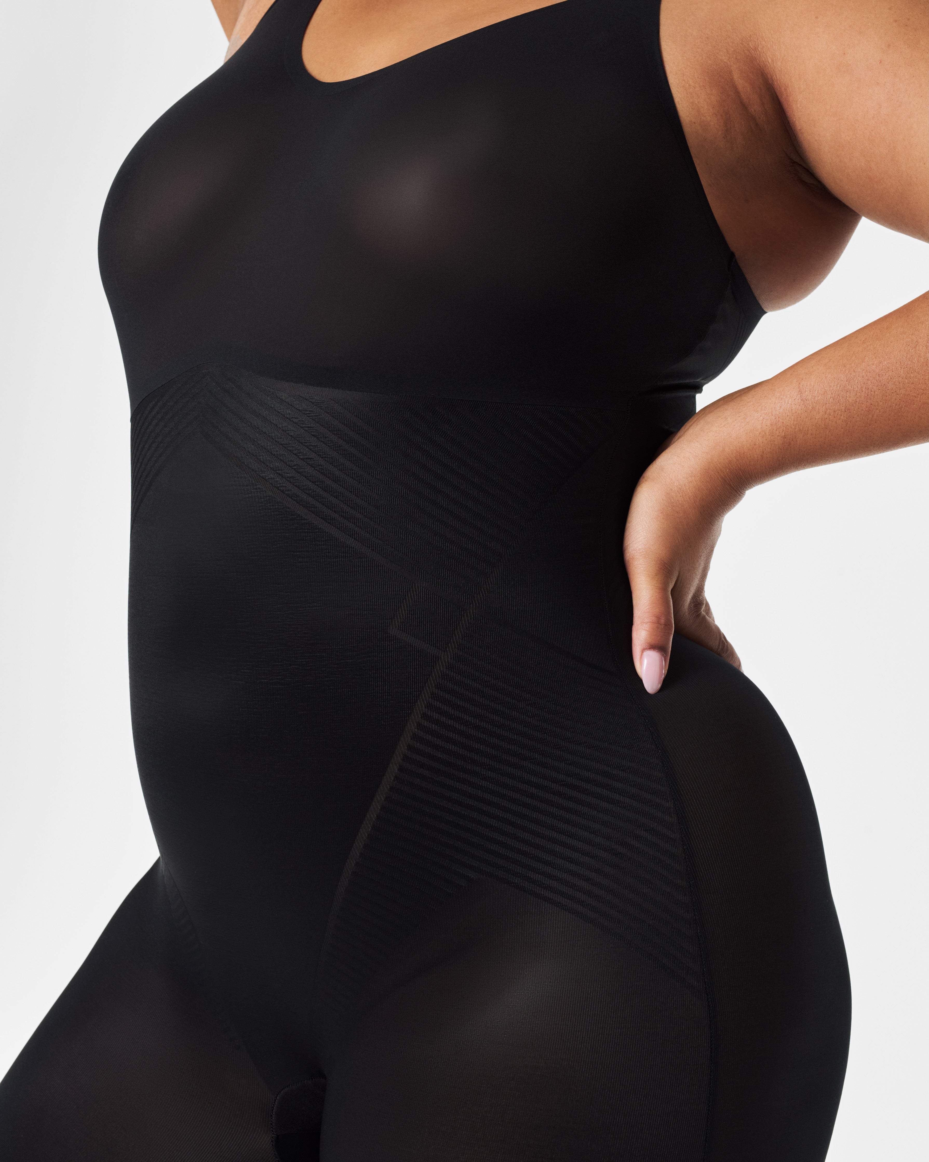 SPANXshape™ Invisible Mid-Thigh Bodysuit | Very Black