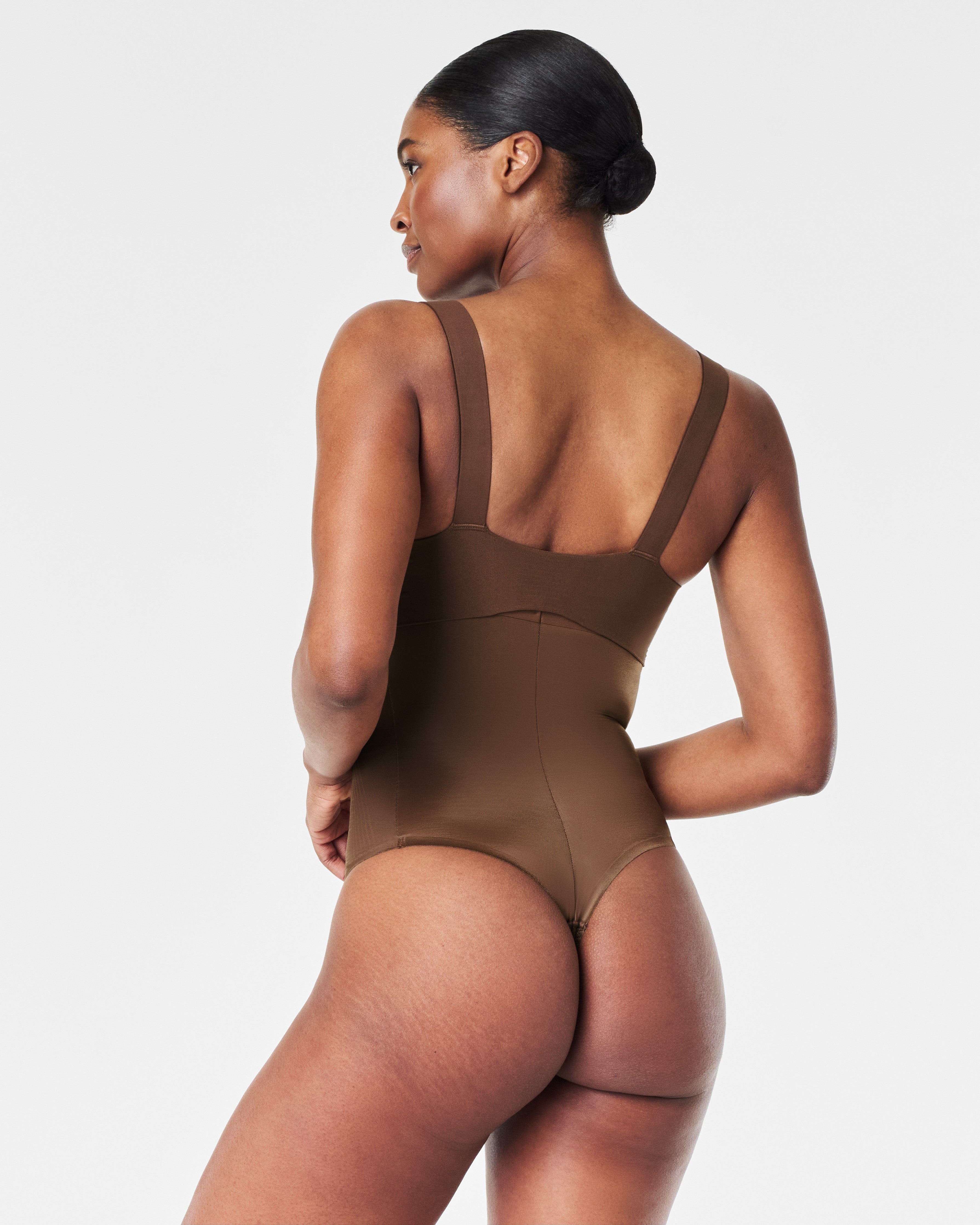 SPANXshape™ Invisible High-Waisted Thong | Chestnut Brown