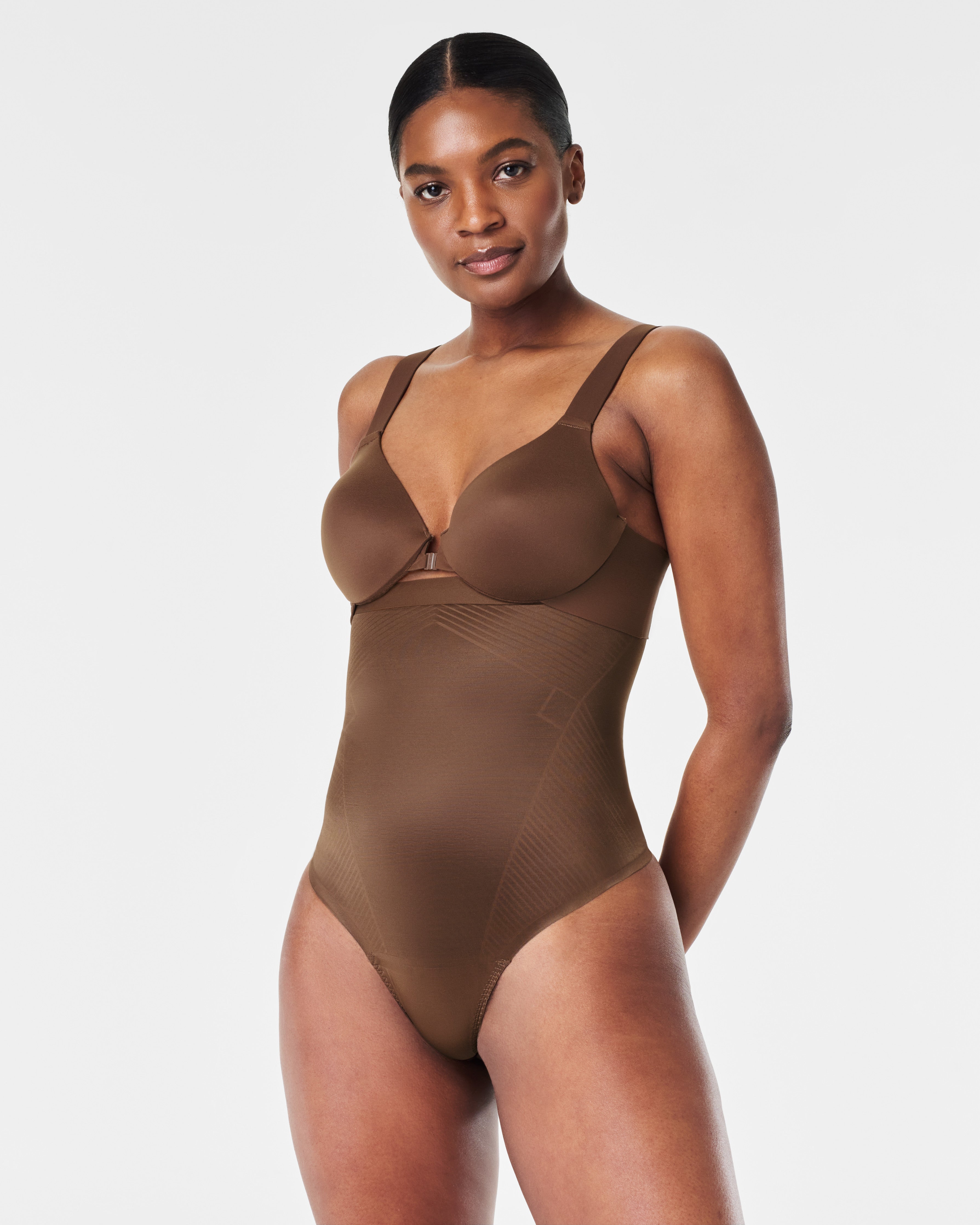 SPANXshape™ Invisible High-Waisted Thong | Chestnut Brown