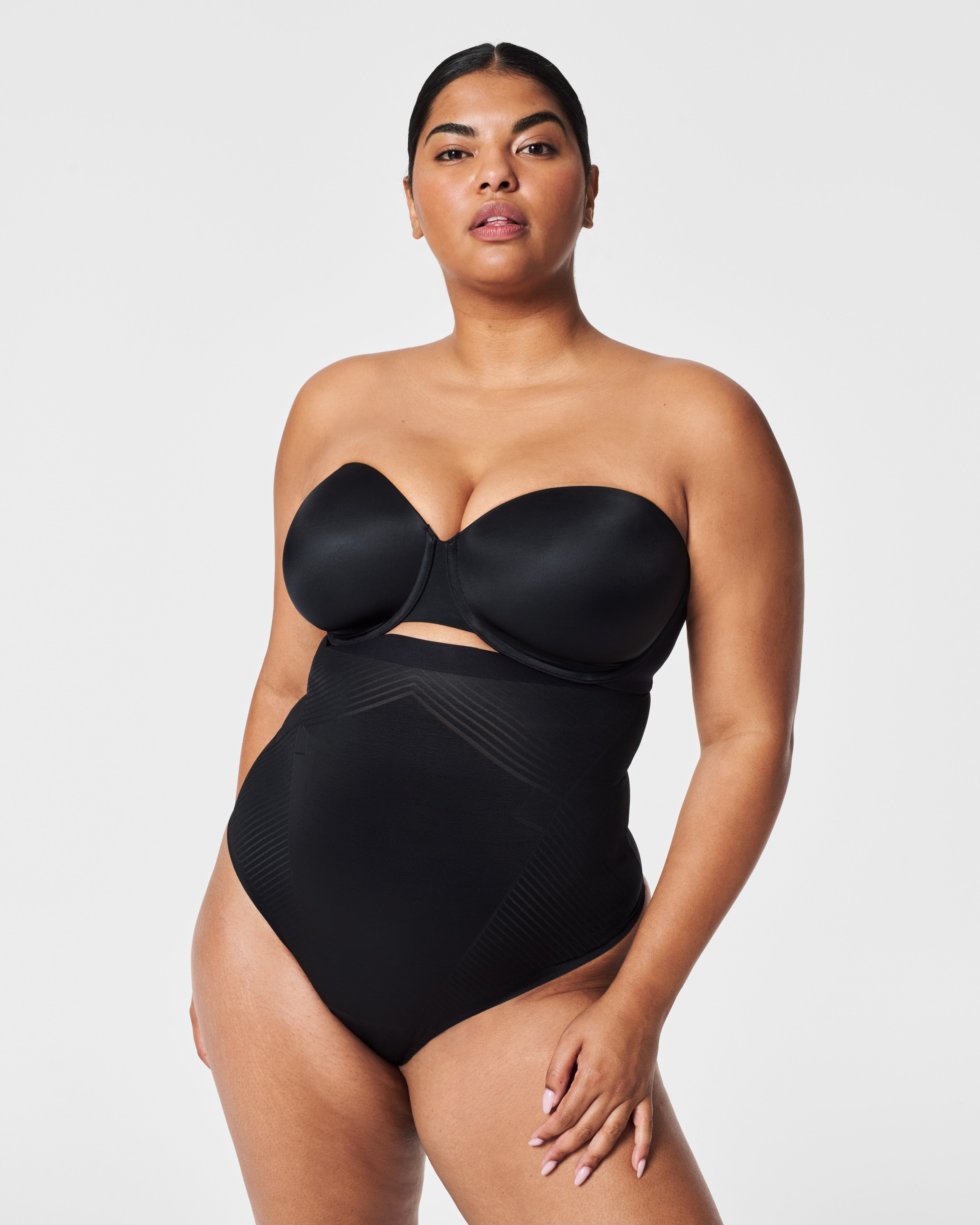 SPANXshape™ Invisible High-Waisted Thong | Very Black