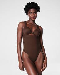 SPANXsculpt™ Seamless Power High-Waisted Thong | Chestnut Brown