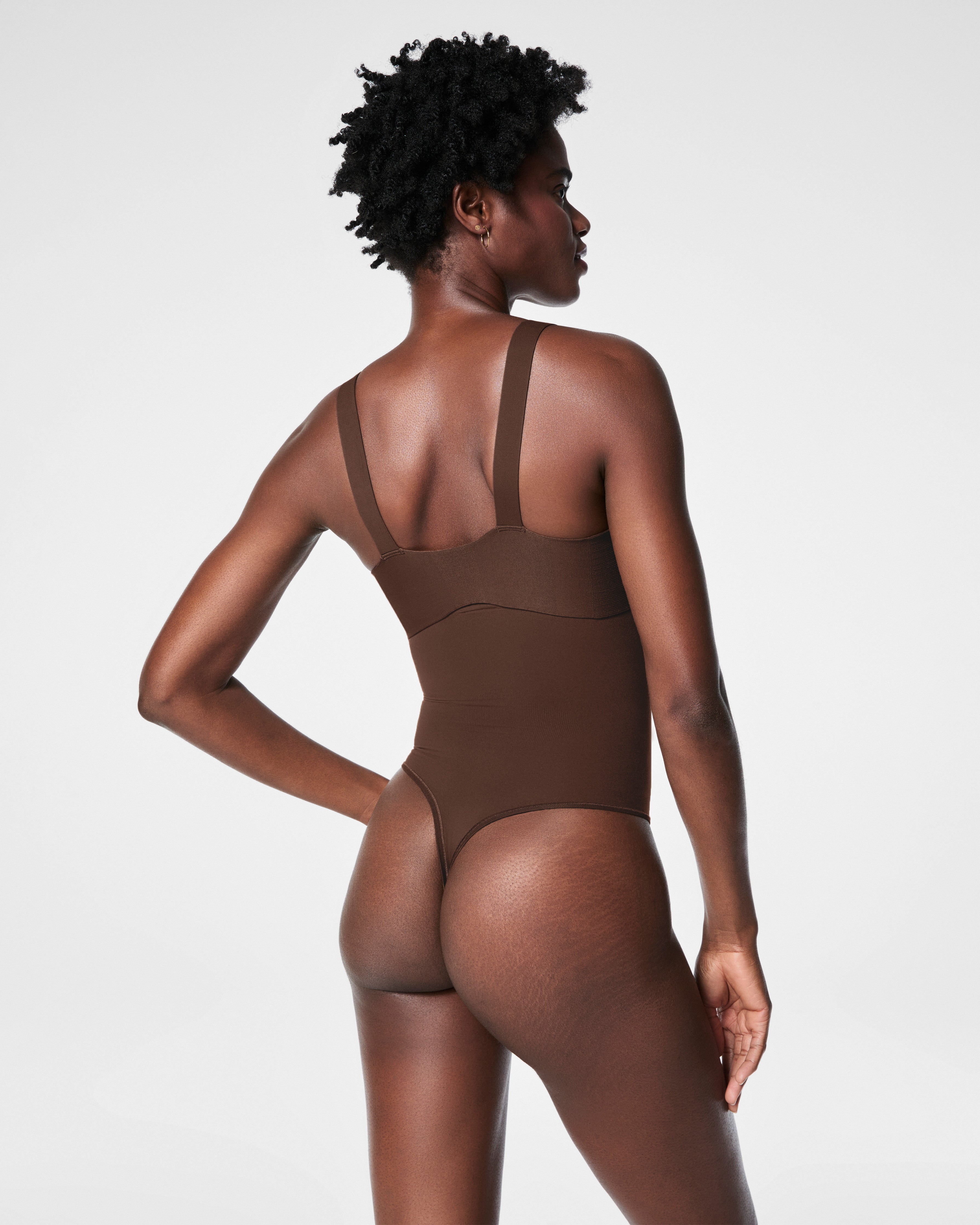 SPANXsculpt™ Seamless Power High-Waisted Thong | Chestnut Brown