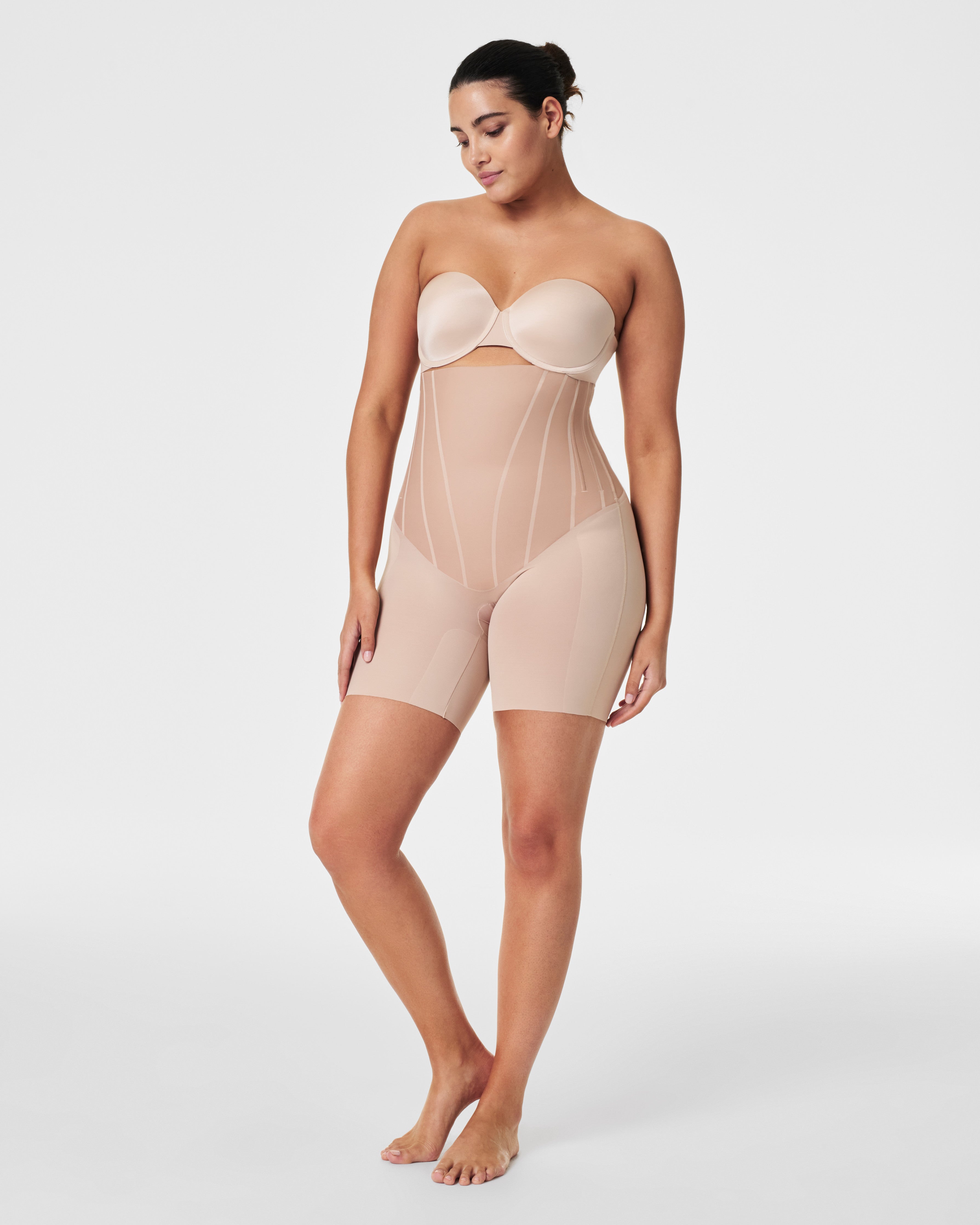 SPANXsupersculpt™ TotalContour High-Waisted Mid-Thigh Short | Natural Bronze