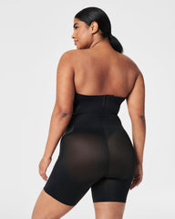 SPANXsupersculpt™ TotalContour High-Waisted Mid-Thigh Short | Very Black