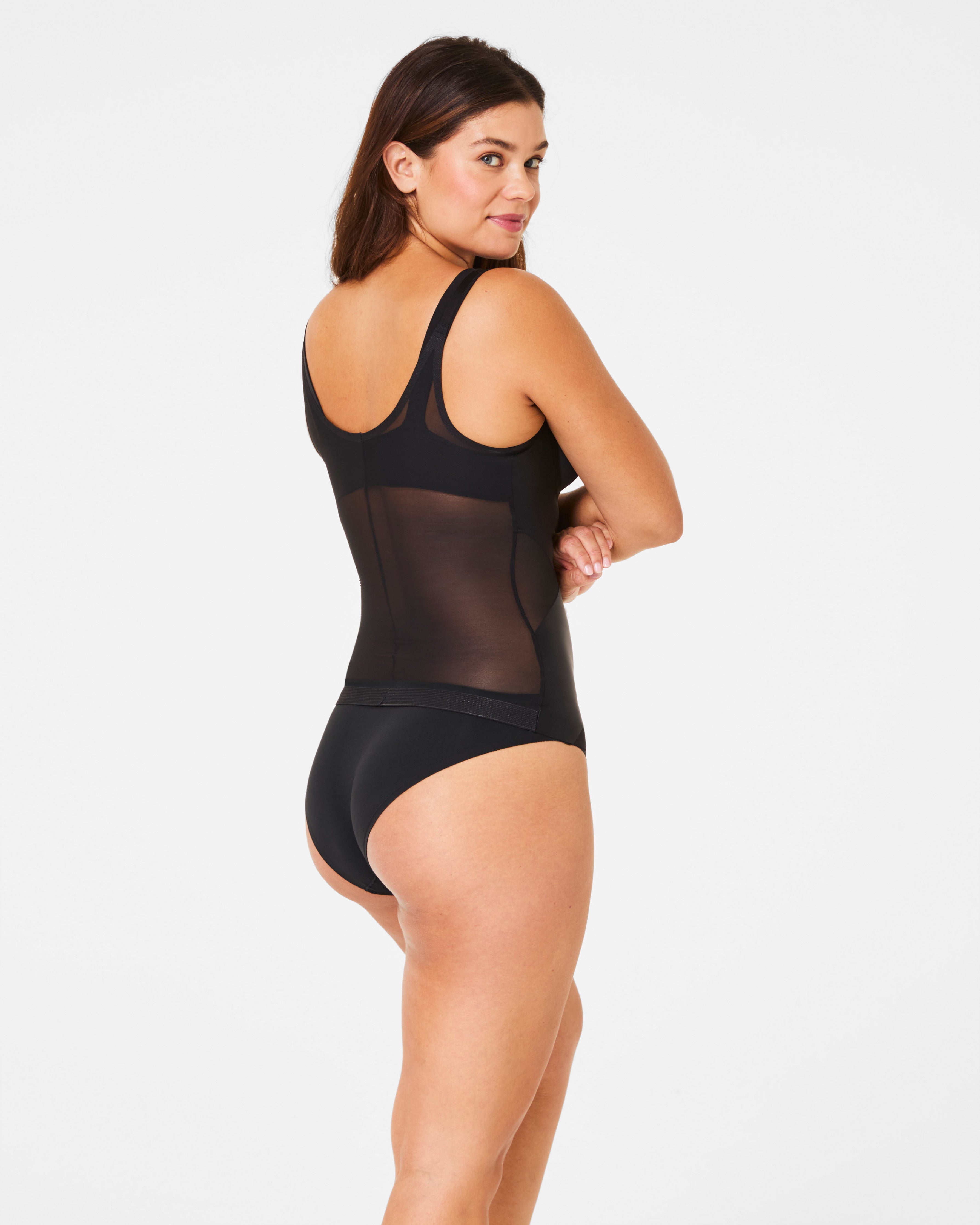 SPANXshape™ Satin-X™ Open-Bust Cami | Very Black