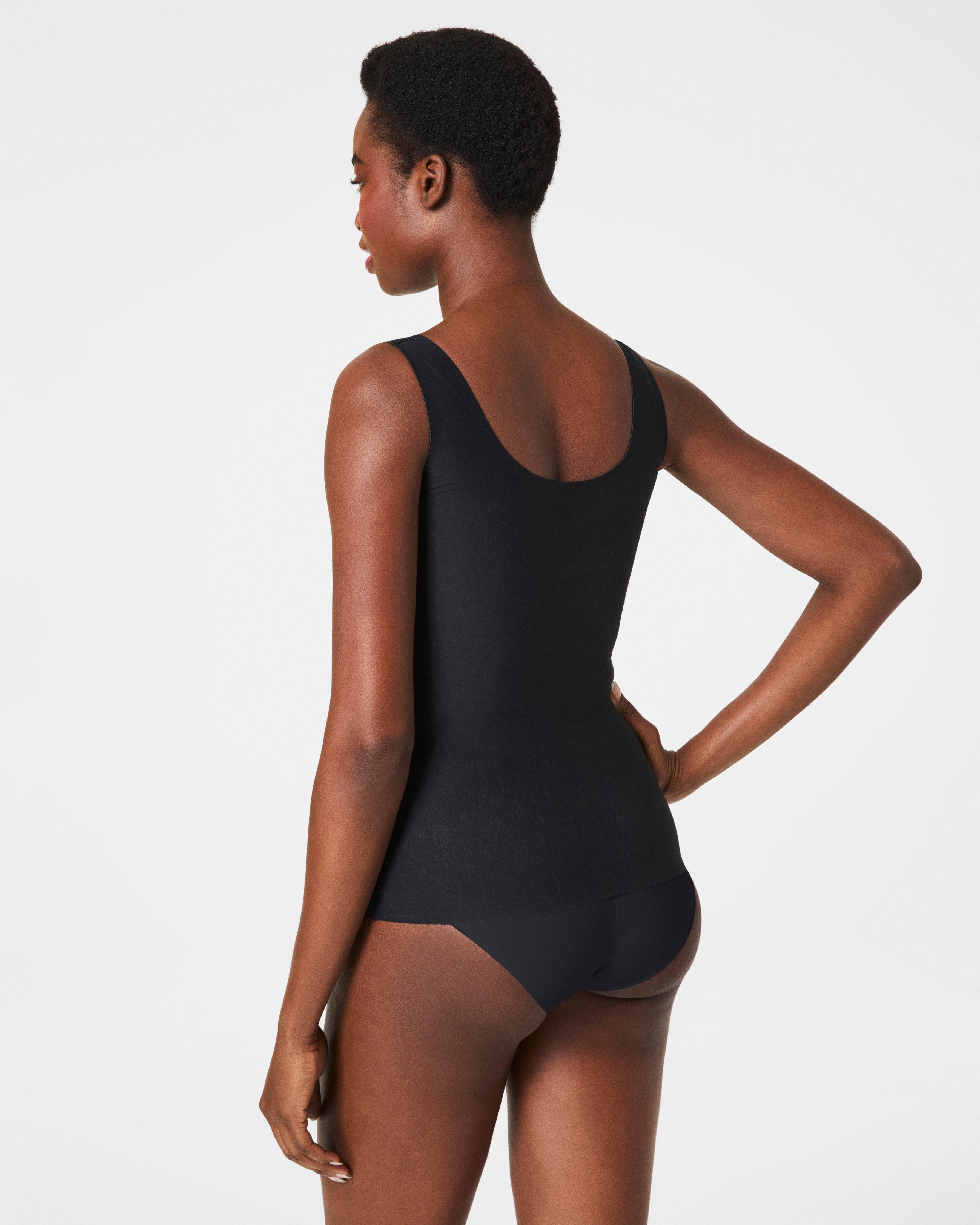 SPANXshape™ Invisible Supima® Cotton Tank | Very Black