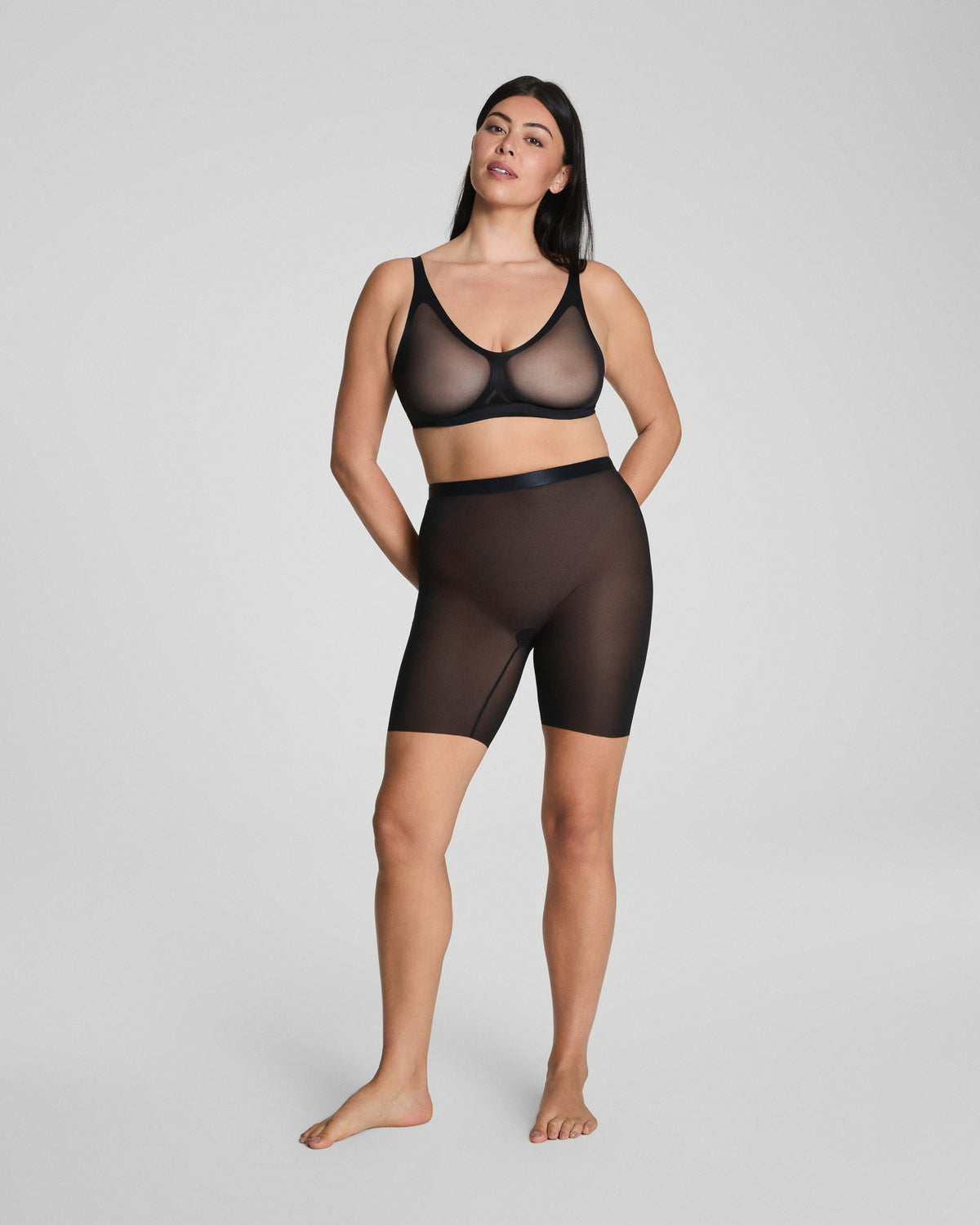 SPANXsupersmooth™ SheerSense Mid-Thigh Short | Very Black