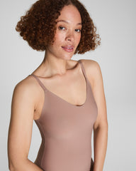SPANXsupersmooth™ Essential V-Neck Slip | Cafe Au Lait