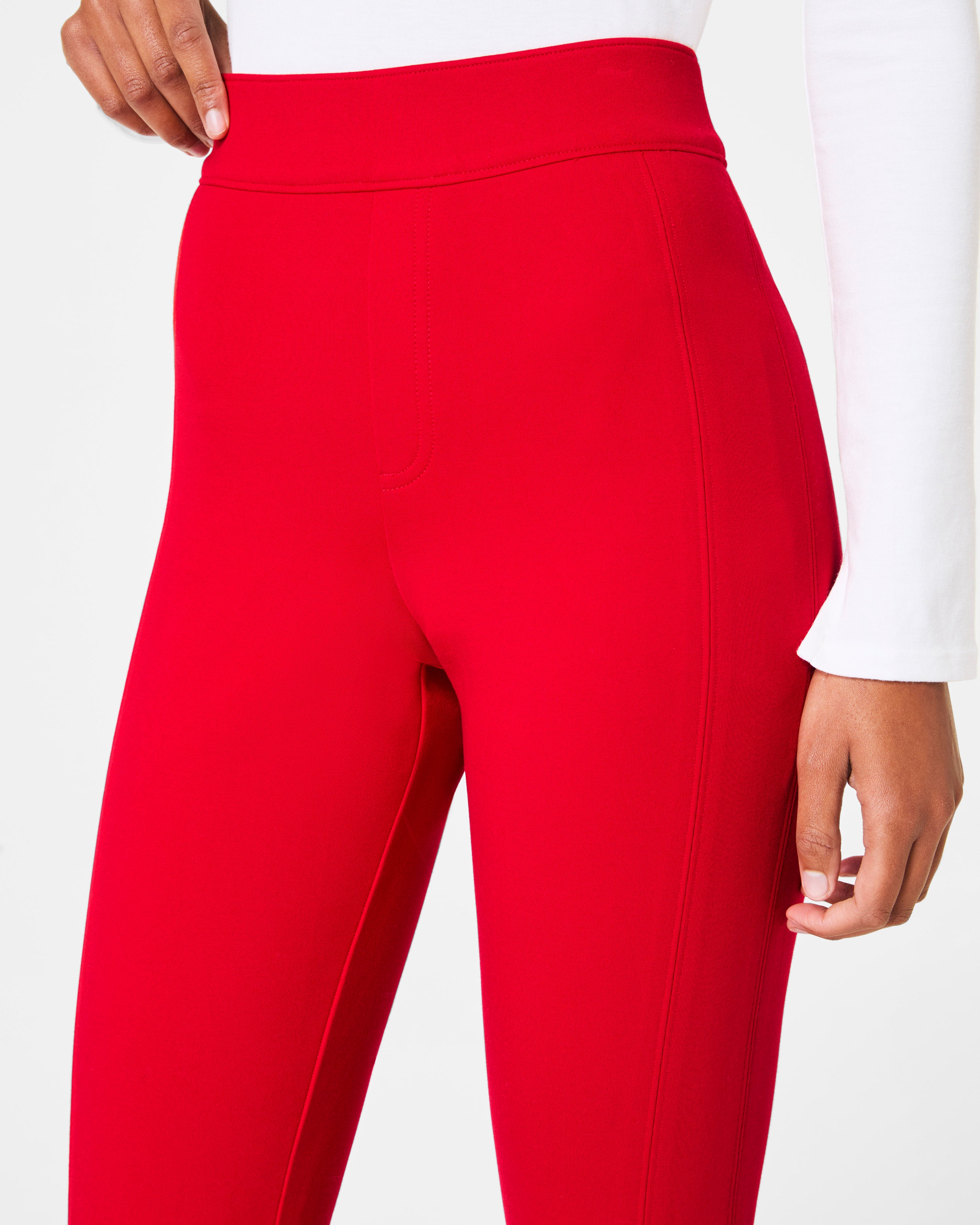 SPANXsupersmooth™ PerfectFit Ponte Slim Straight Pant | Spanx True Red