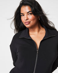 SPANX AirEssentials® Long Sleeve Wide Leg Jumpsuit | Very Black