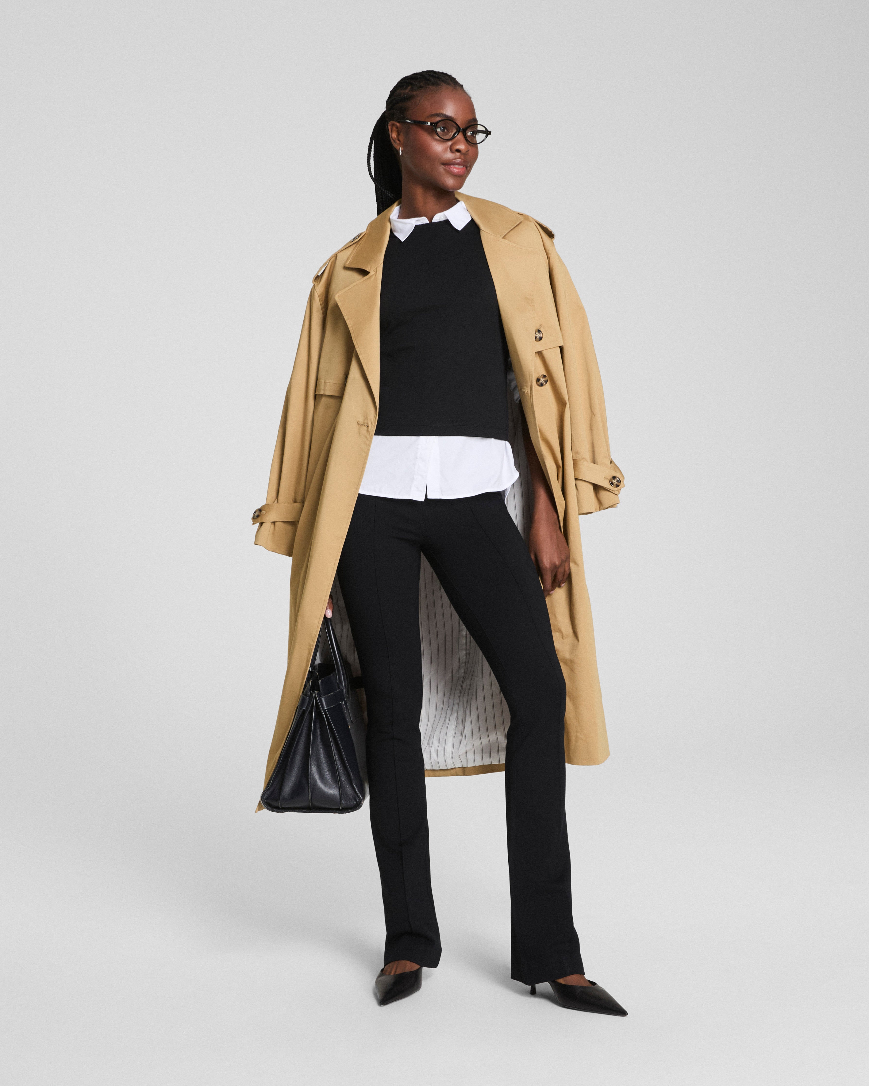 SPANXsupersmooth™ PerfectFit Ponte Micro Flare Pant | Classic Black