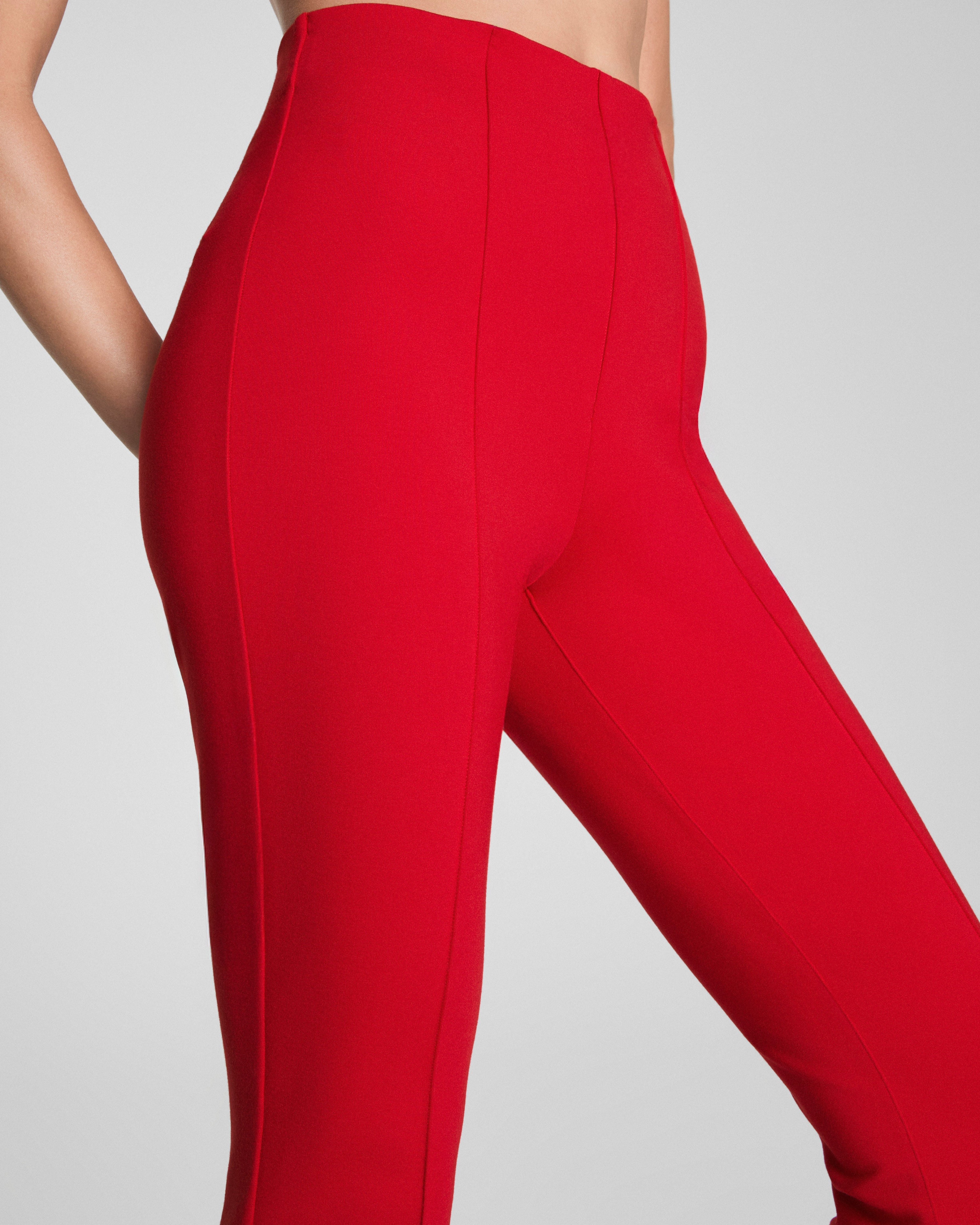 SPANXsupersmooth™ PerfectFit Ponte Micro Flare Pant | Spanx Red