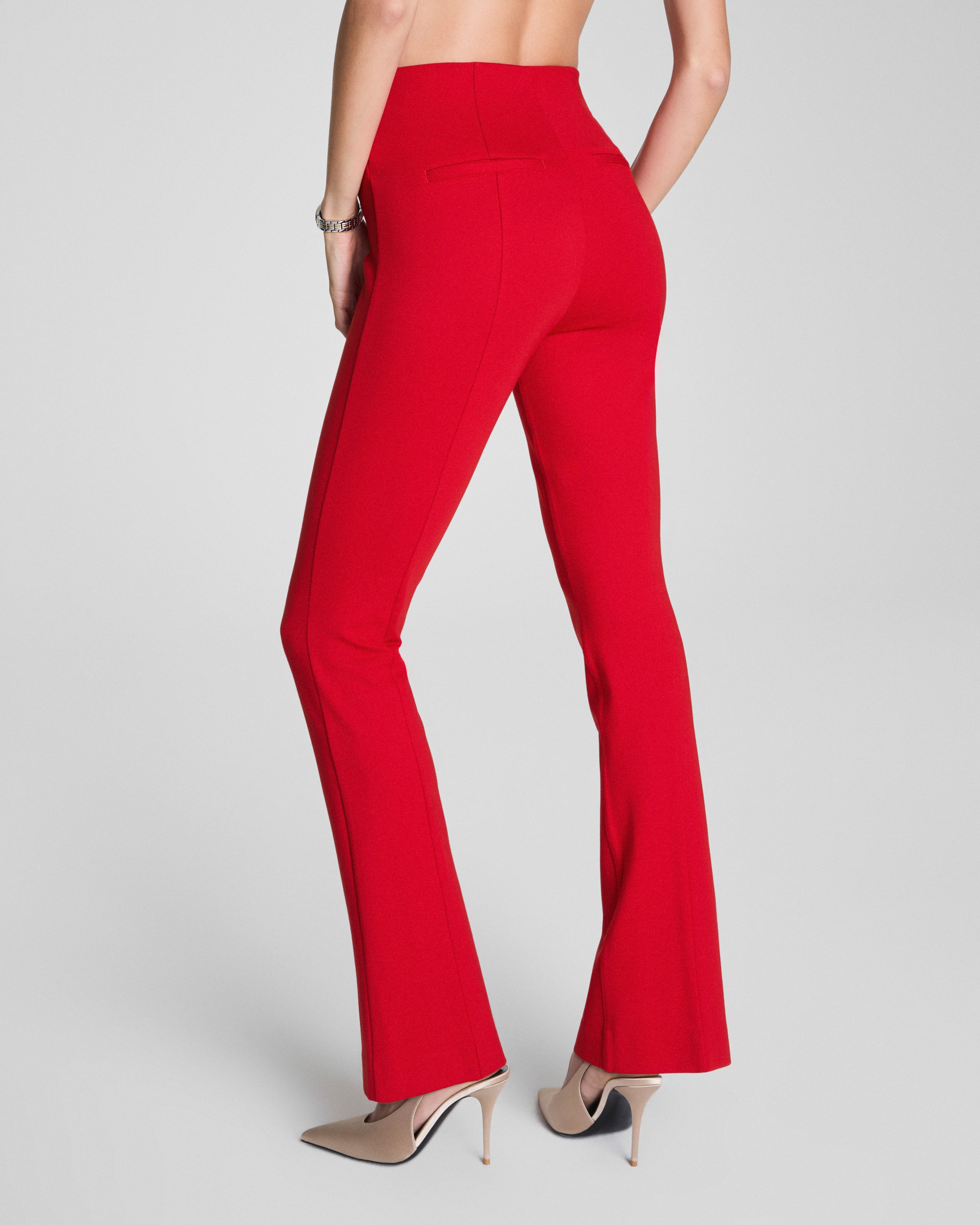 SPANXsupersmooth™ PerfectFit Ponte Micro Flare Pant | Spanx Red
