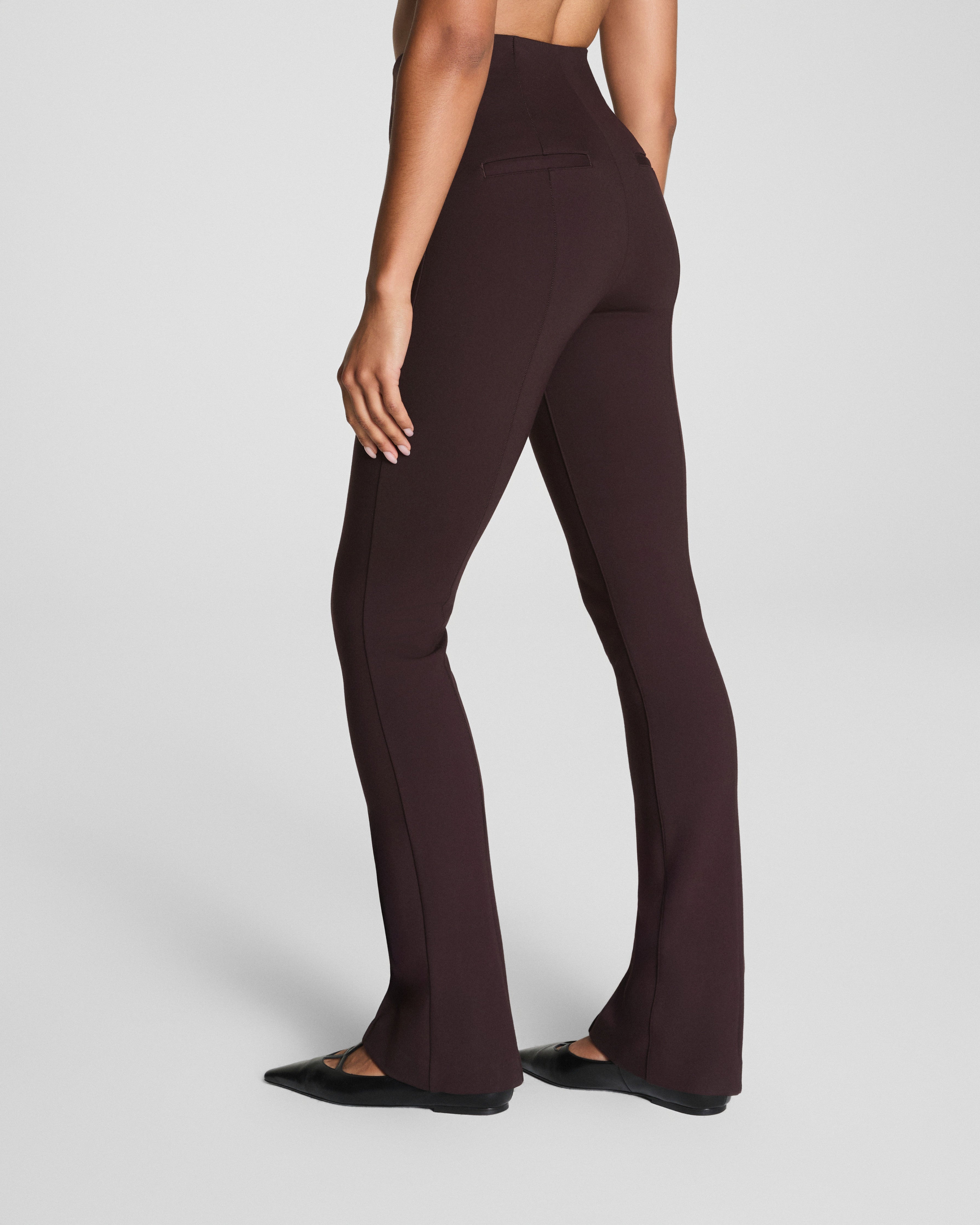 SPANXsupersmooth™ PerfectFit Ponte Micro Flare Pant | Truffle Brown