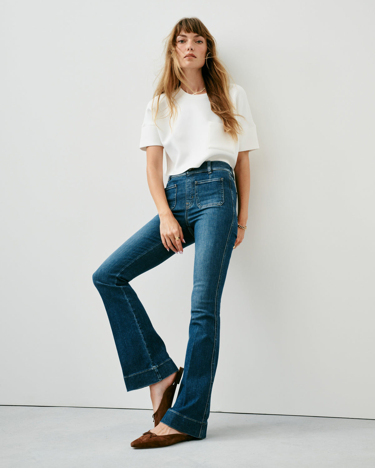 SPANXshape™ Original EveryWear Flare Jeans with Patch Pockets