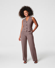 SPANX® Carefree Crepe Trouser | Smoke