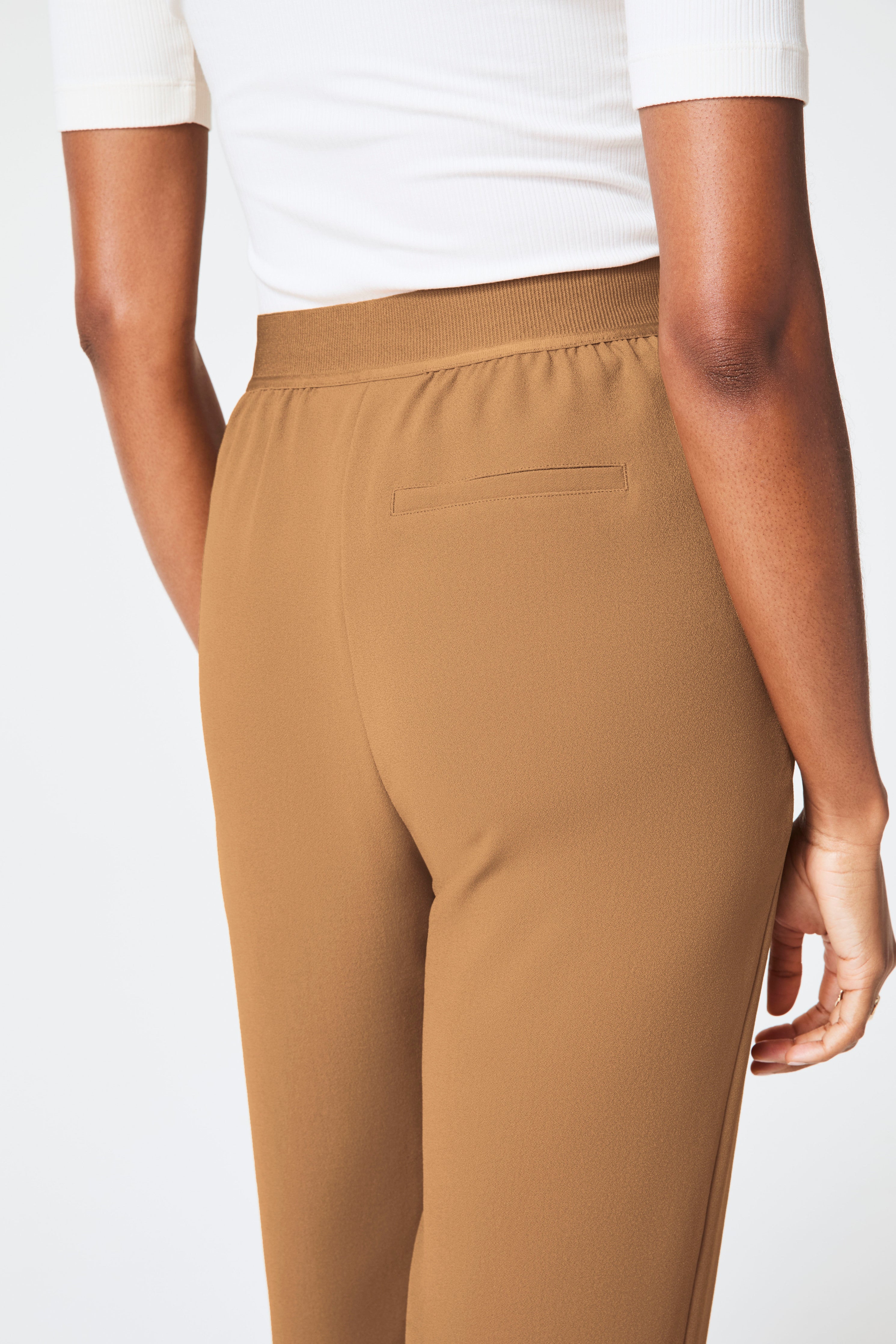SPANX® Carefree Crepe Tapered Ankle Pant | Camel