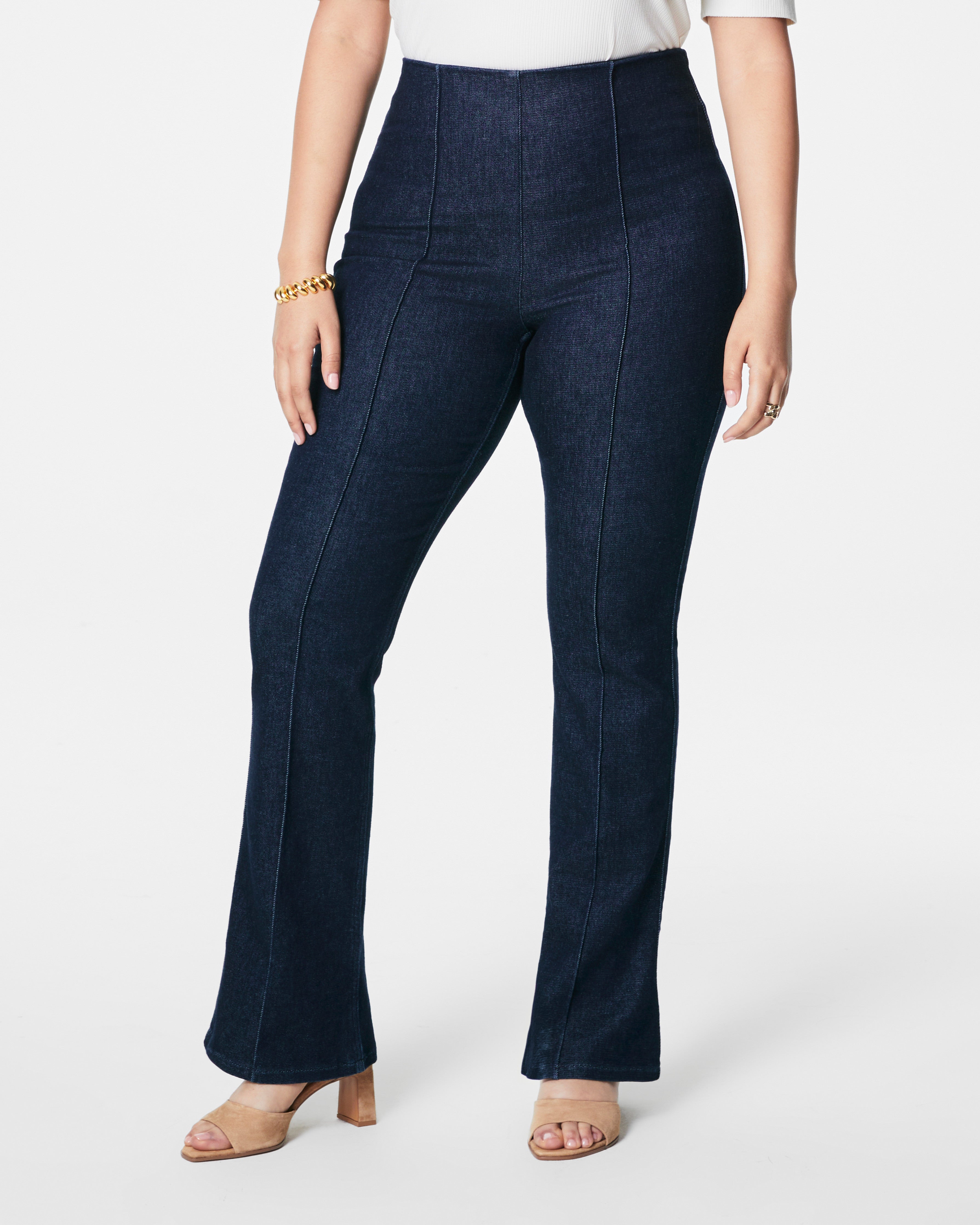 SPANXshape™ Original EveryWear Zero Waistband Micro Flare Jeans | Raw Indigo