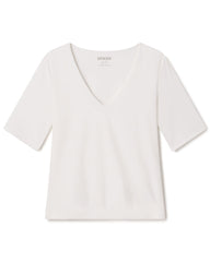 SPANXsmooth™ Jersey V-Neck Tee | Classic White