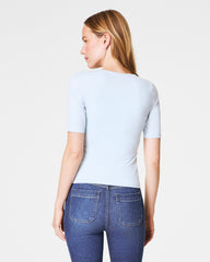 SPANXsmooth™ Jersey V-Neck Tee | Sky