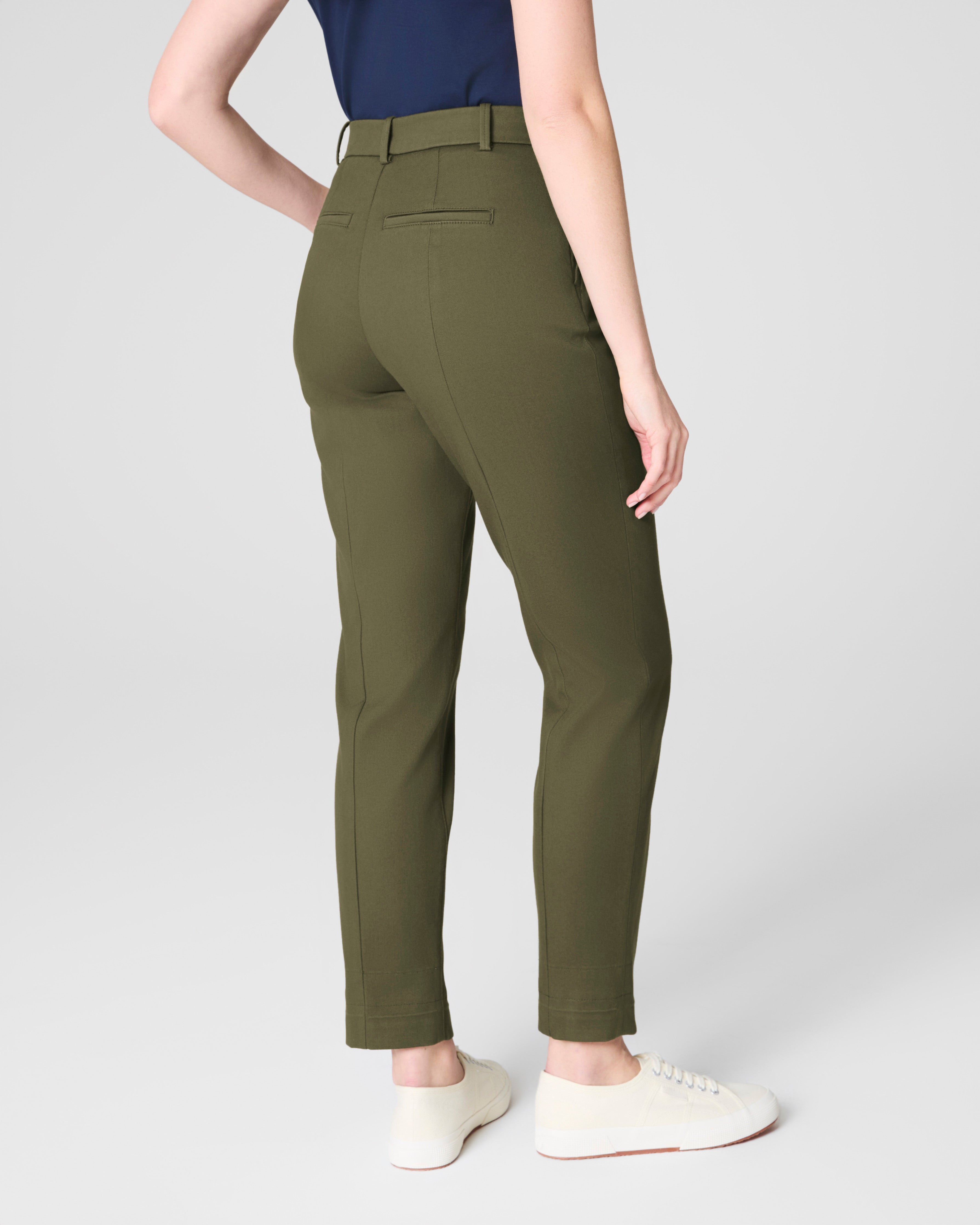 SPANXsupersmooth™ Stretch Twill Slim Straight Pant | Dark Pine