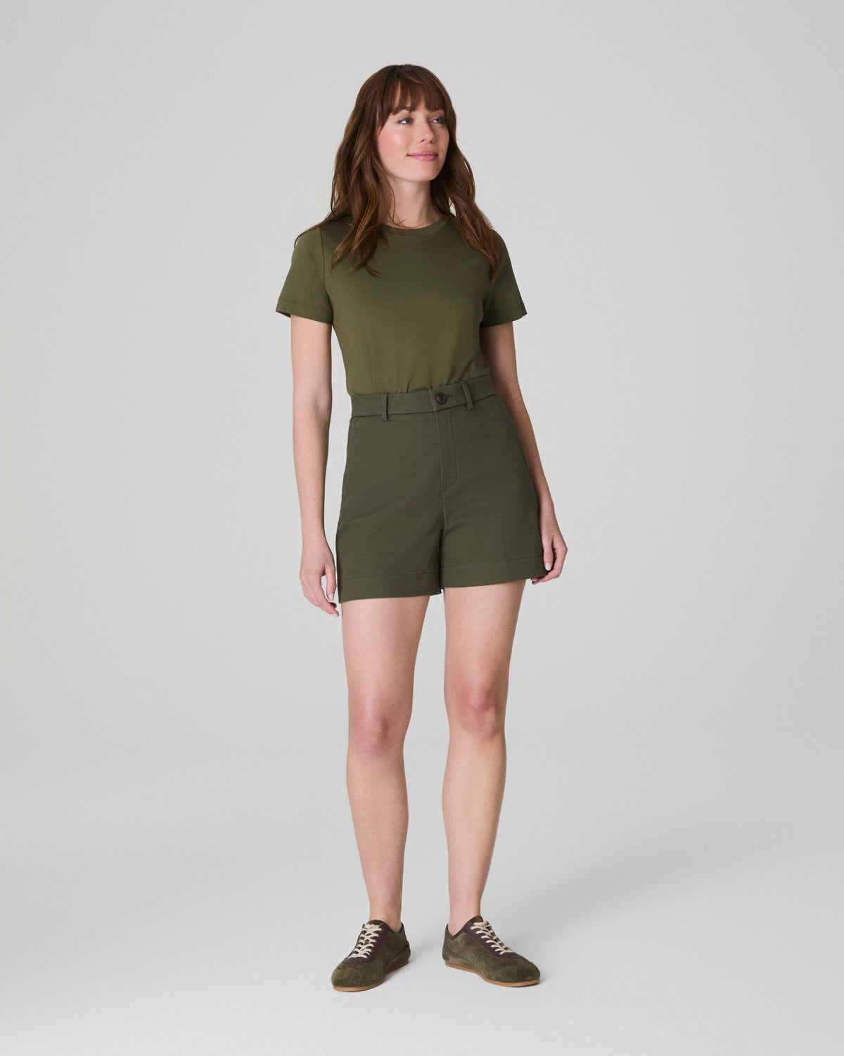 SPANXsupersmooth™ Stretch Twill Short, 5" | Dark Pine