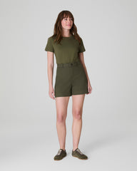 SPANXsupersmooth™ Stretch Twill Short, 5" | Dark Pine