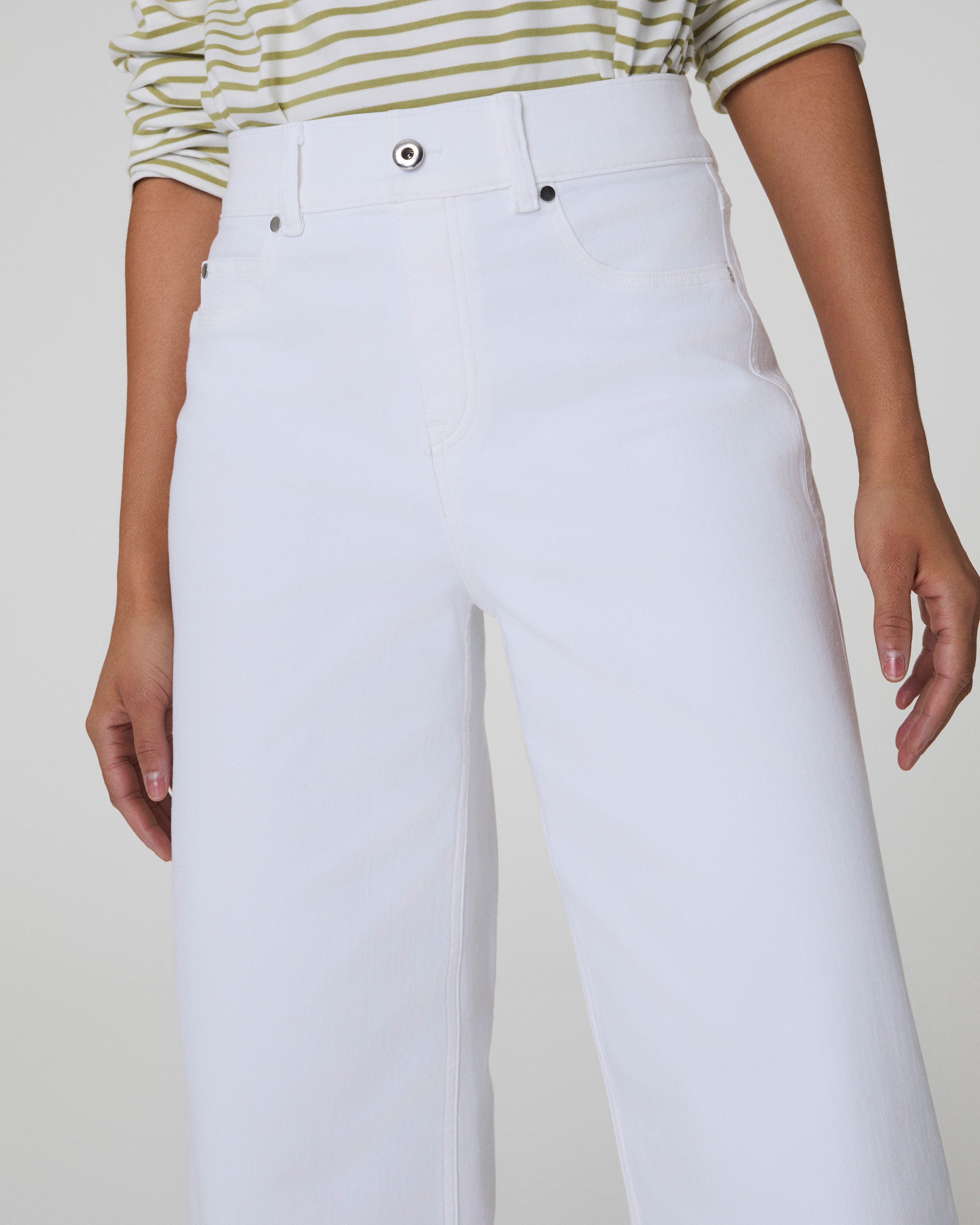 SPANXshape™ Original EveryWear Cropped Wide Leg Jeans | White