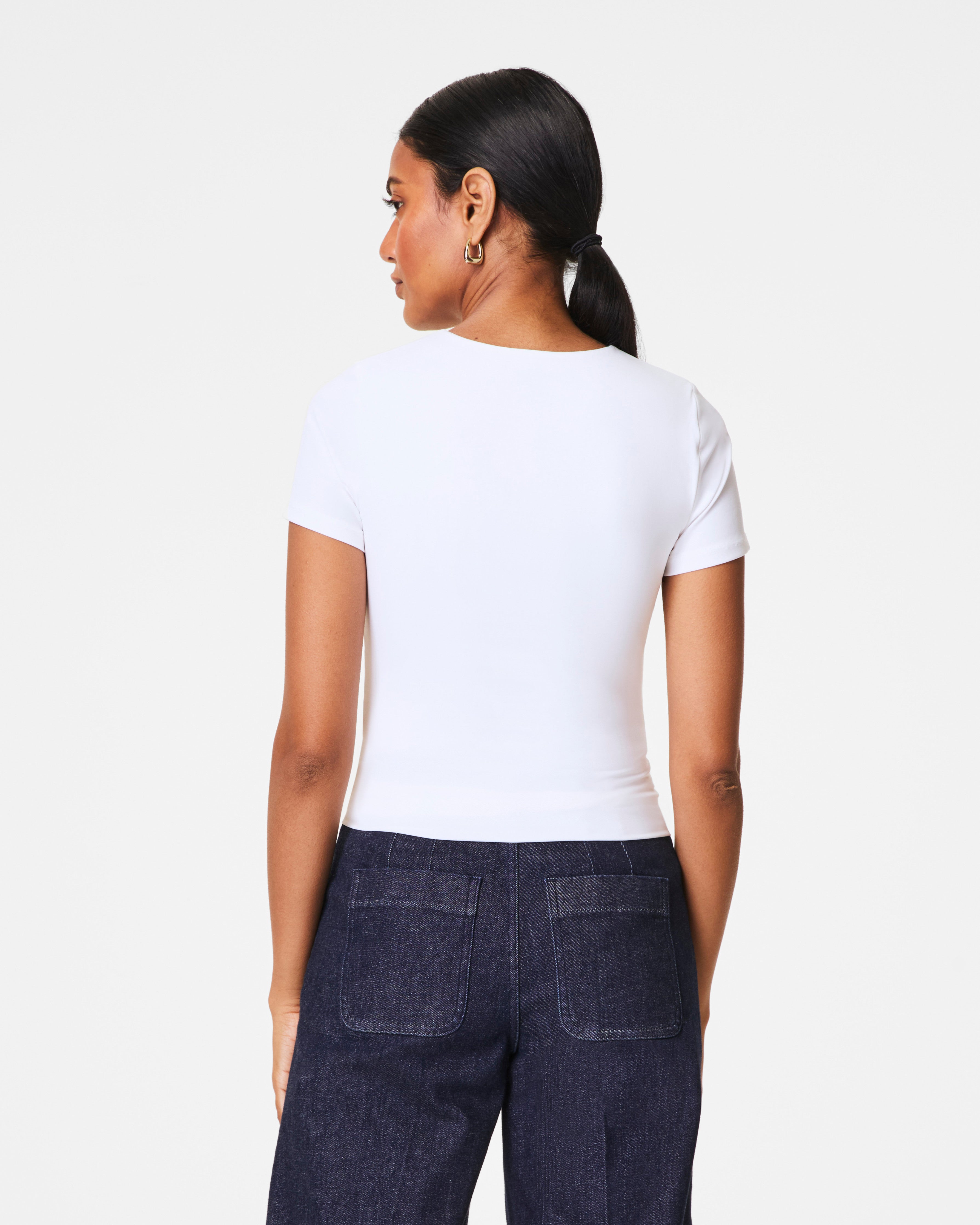 SPANXsmooth™ Jersey Crewneck Tee | Classic White