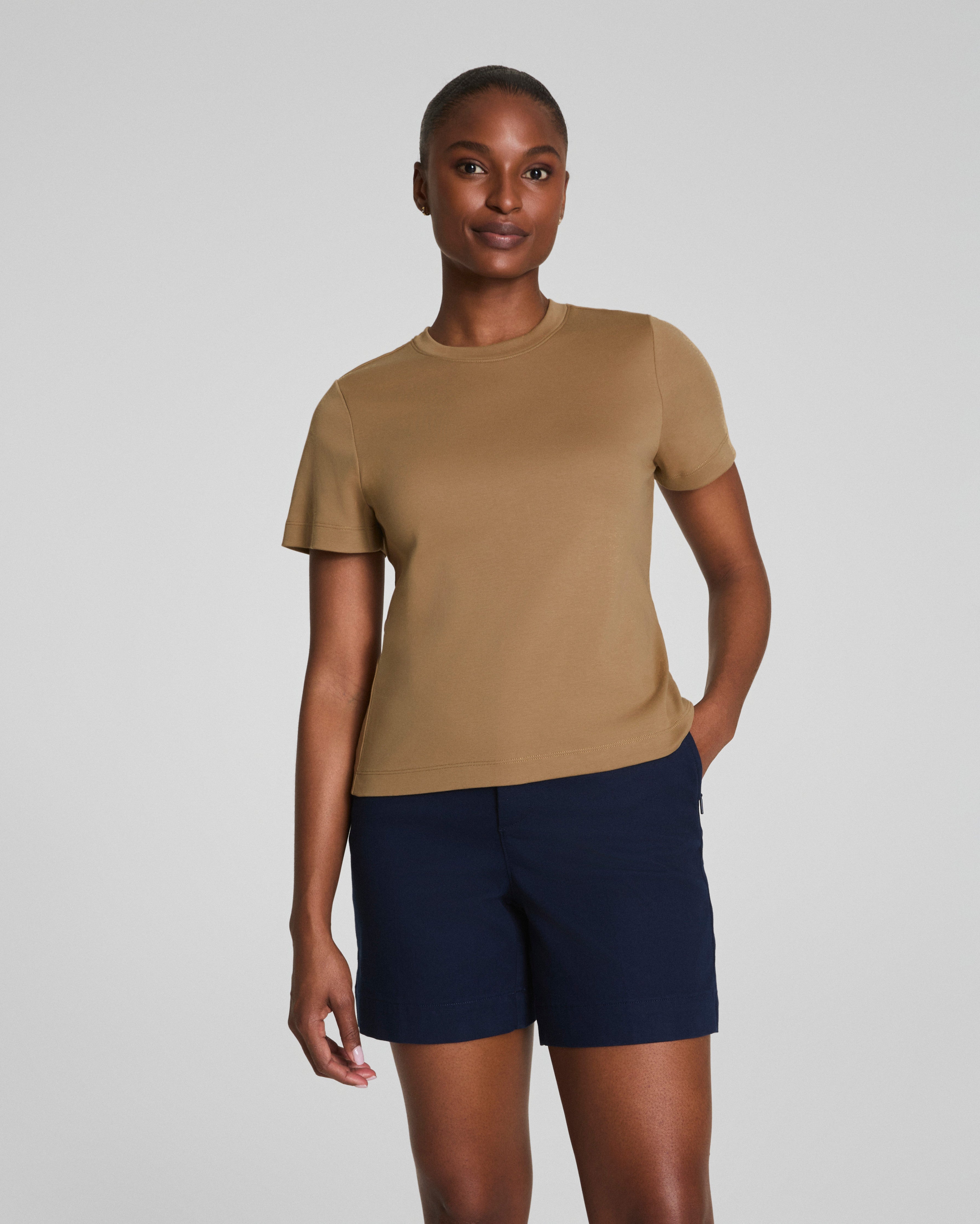 SPANX® Cotton Crewneck Tee