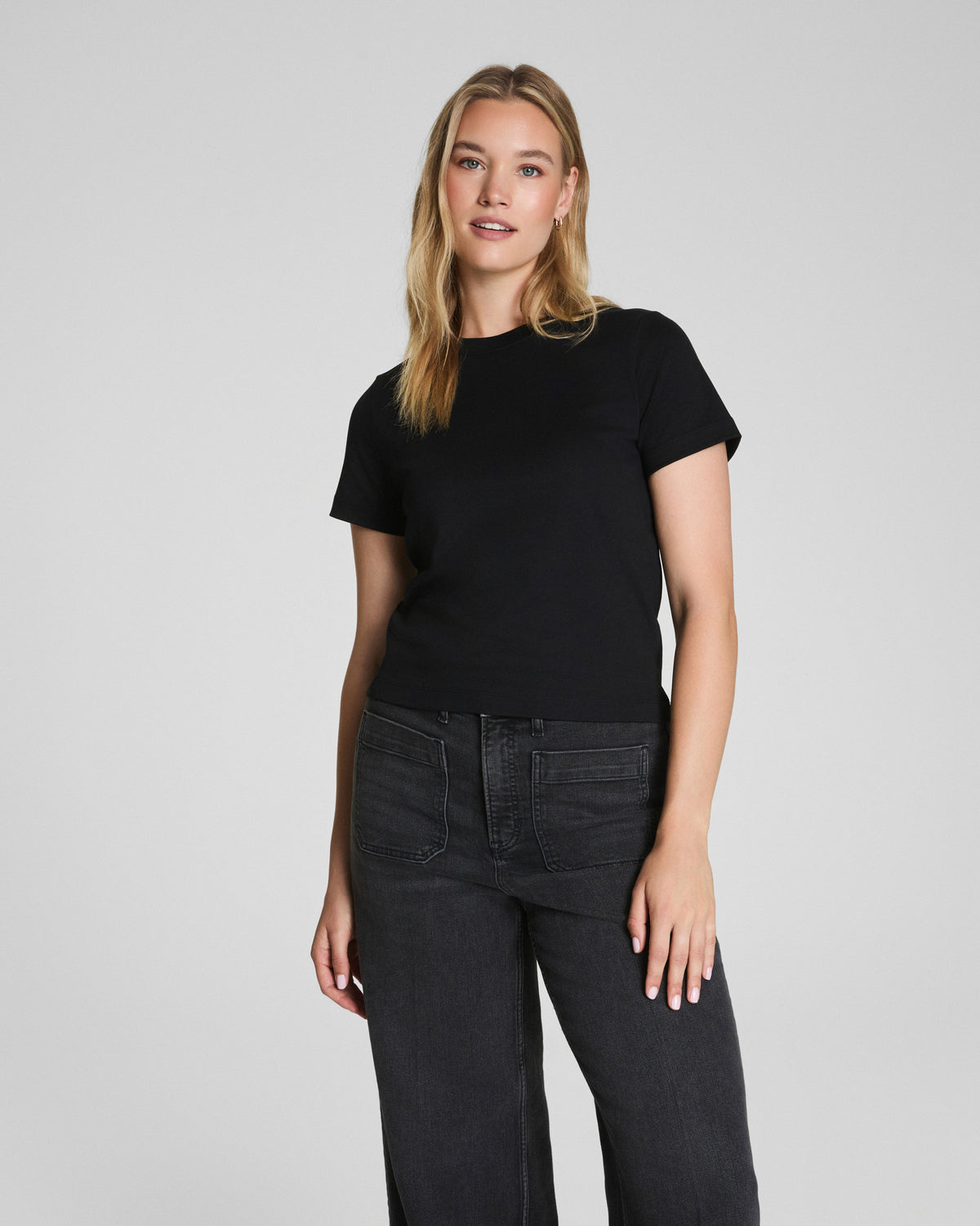 SPANX® Cotton Crewneck Tee