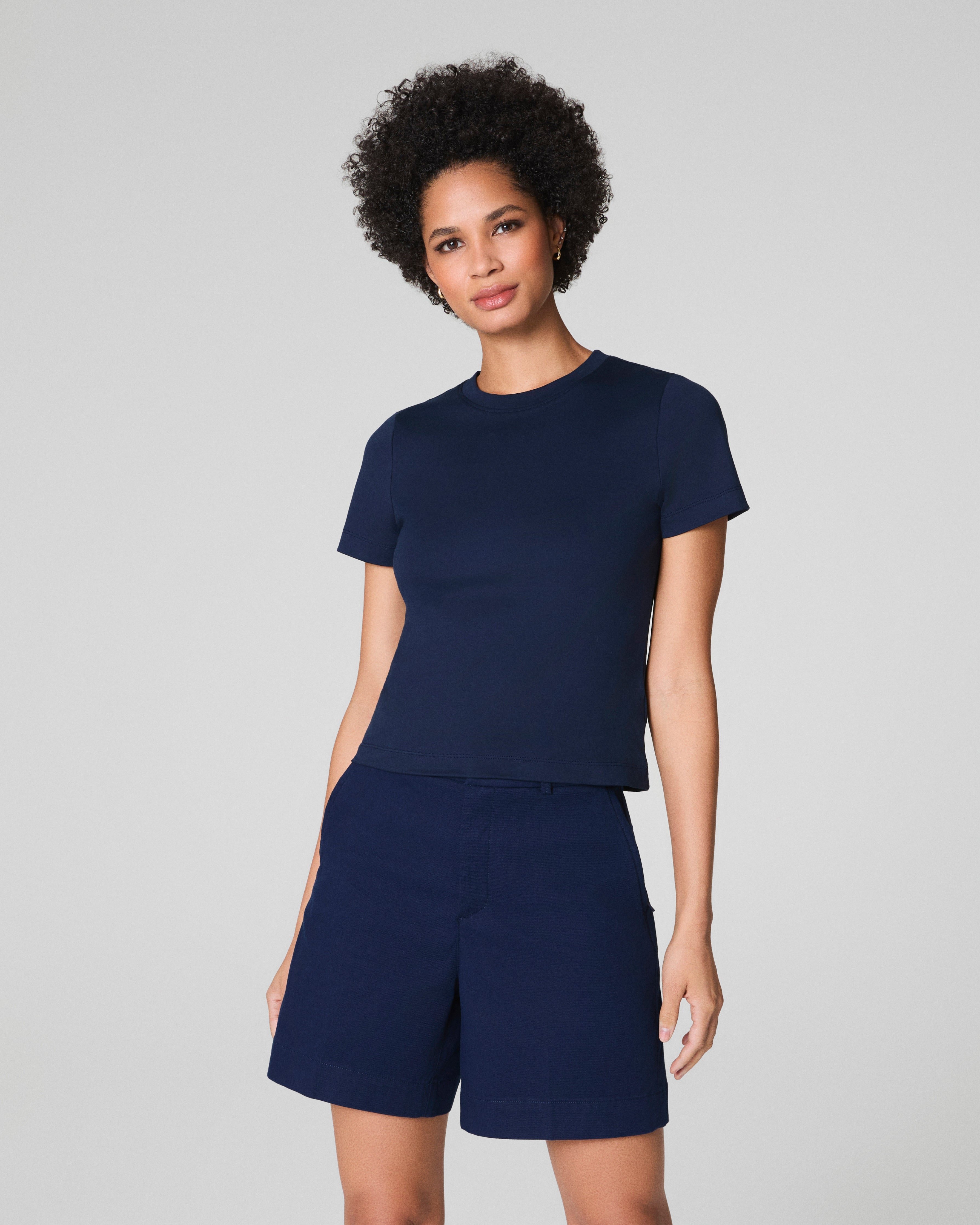 SPANX® Cotton Crewneck Tee