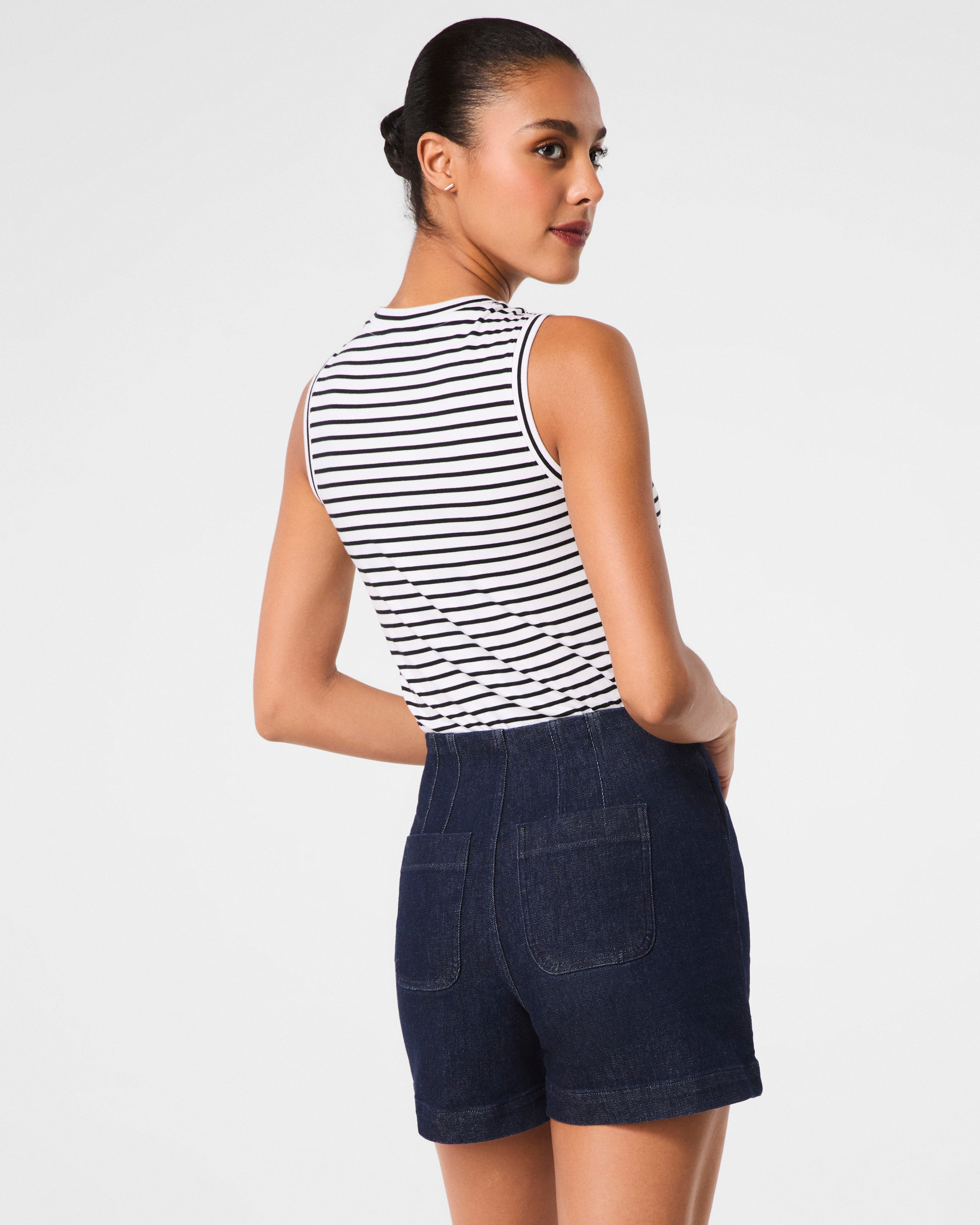 SPANXshape™ Original EveryWear Zero Waistband Jean Shorts, 5" | Raw Indigo