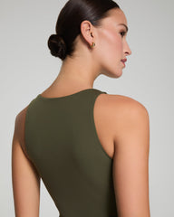 SPANXsmooth™ Jersey Racerback Midi Dress | Dark Pine