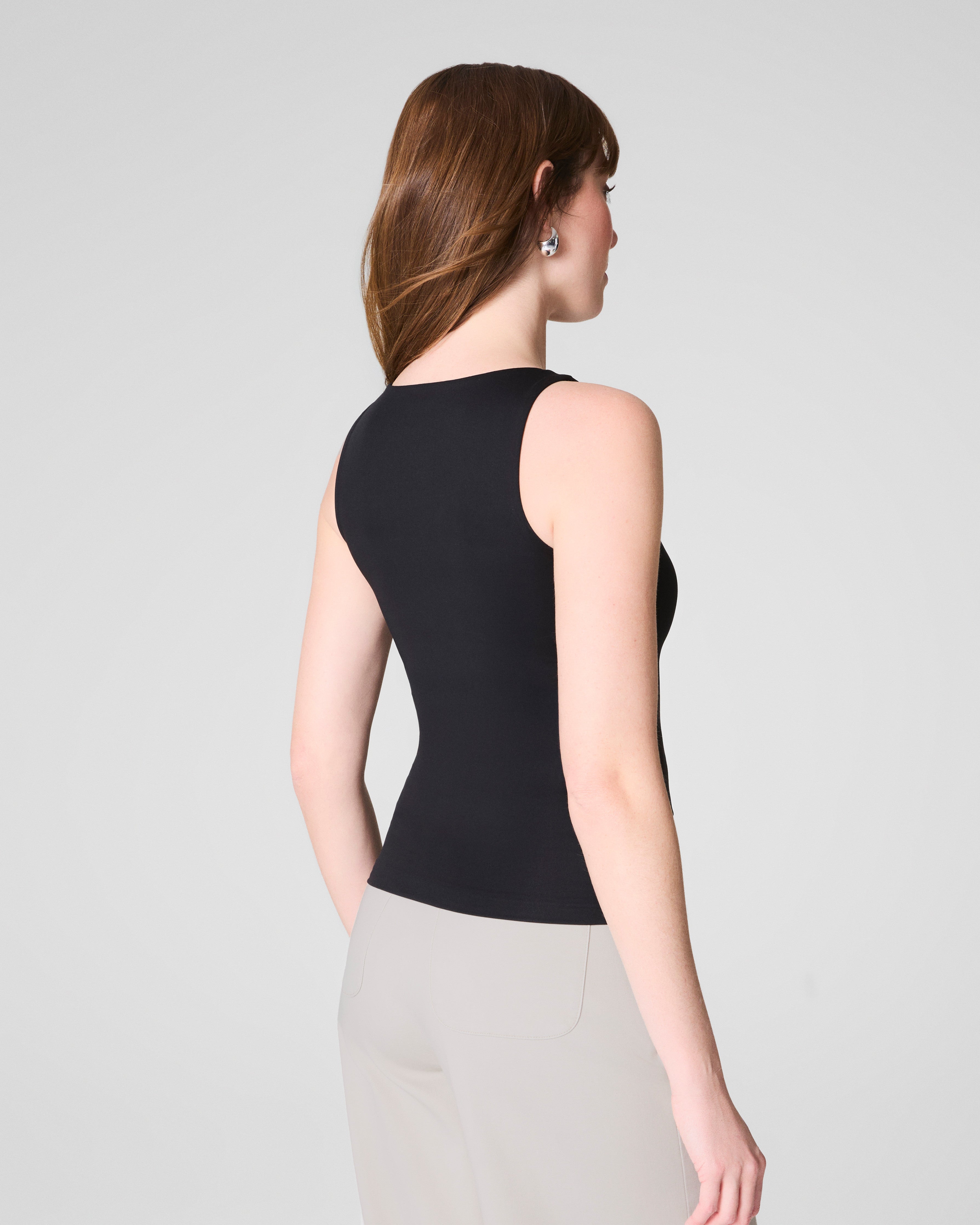 SPANXsmooth™ Jersey Boatneck Tank | Classic Black