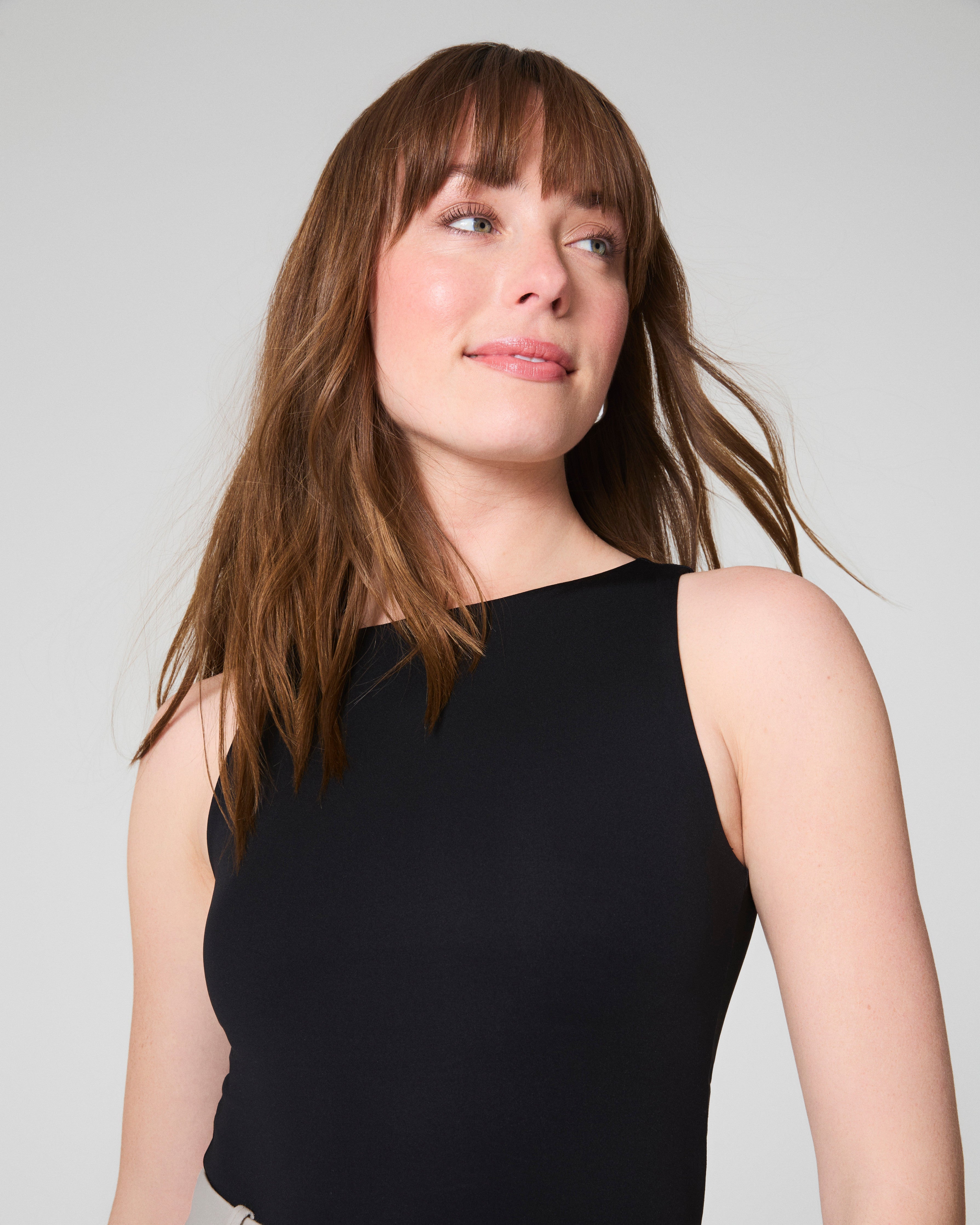 SPANXsmooth™ Jersey Boatneck Tank | Classic Black