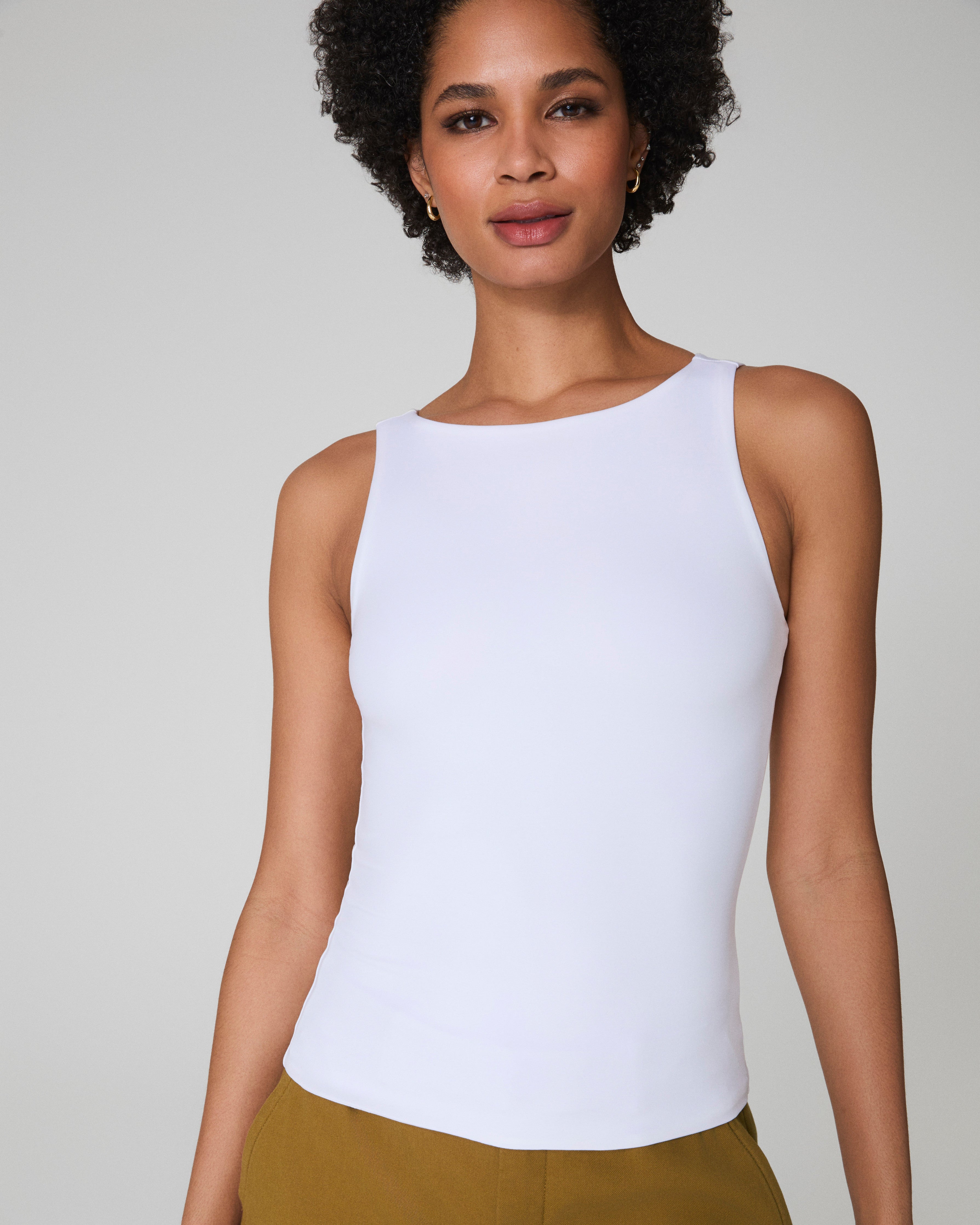 SPANXsmooth™ Jersey Boatneck Tank | Classic White
