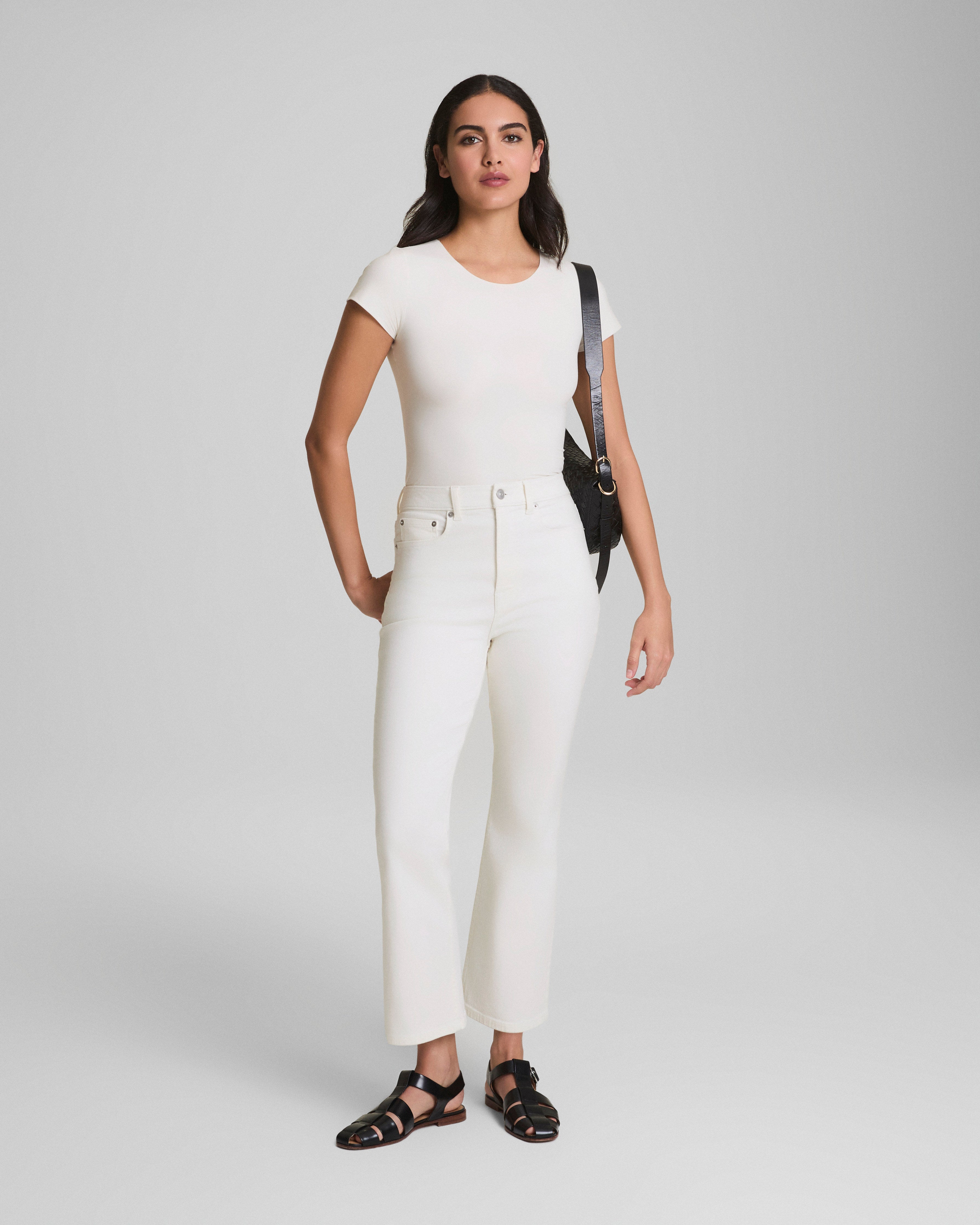 SPANXsculpt™ ReDefine Kick Flare Jeans | Linen